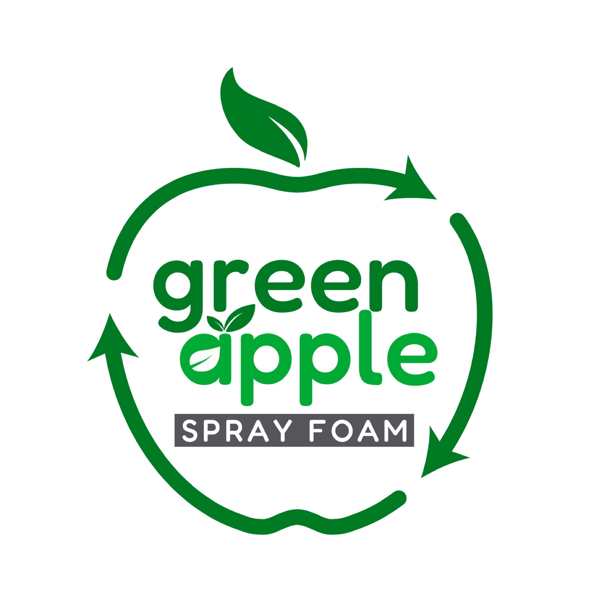 Green Apple Spray Foam Logo