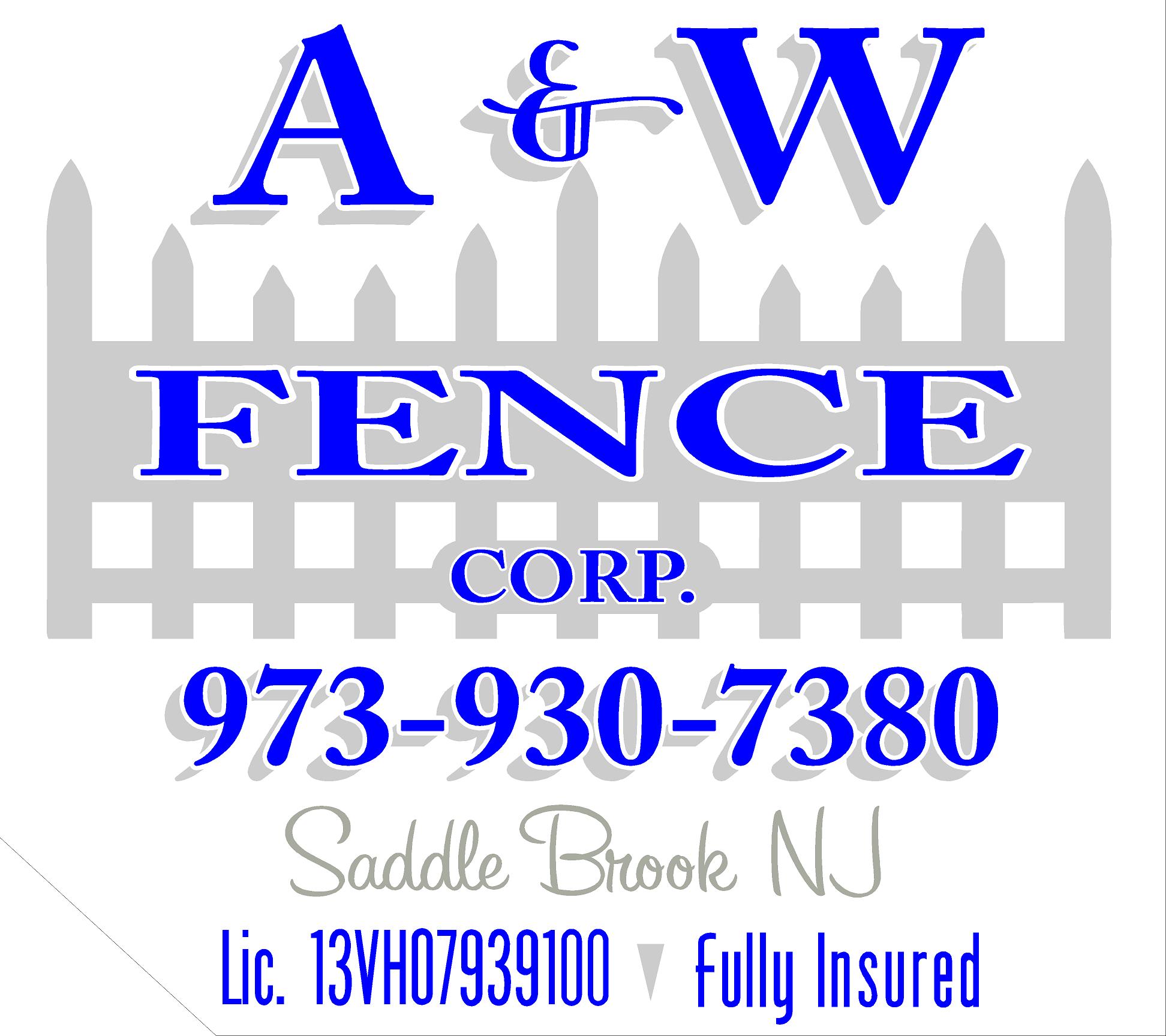 A&W Fence Corp. Logo