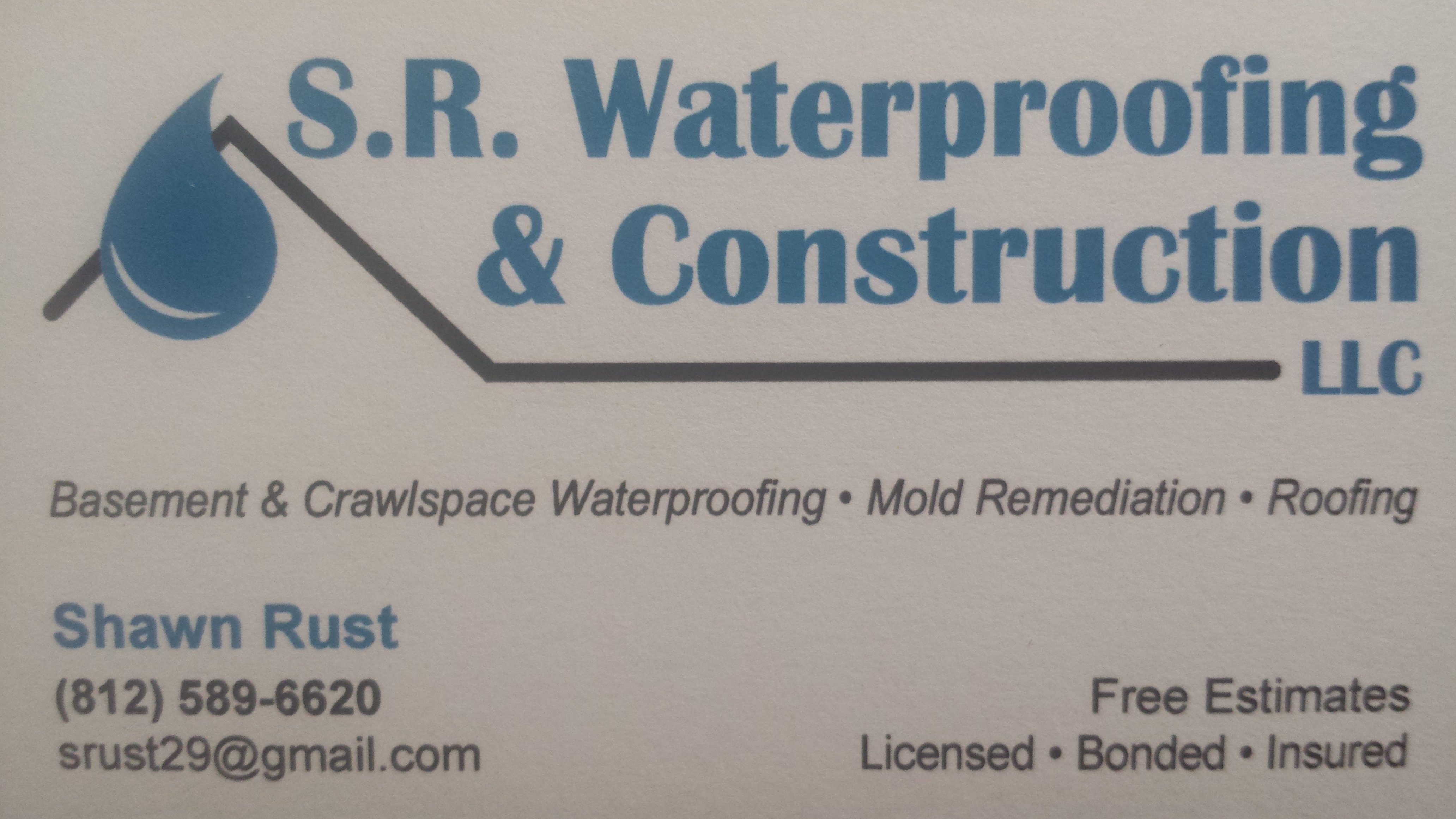 S.R. Waterproofing & Construction, LLC Logo