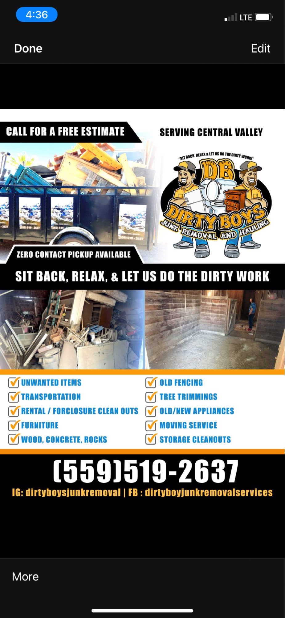 Dirty Boys Junk Removal and Hauling - Unlicensed Contractor Logo
