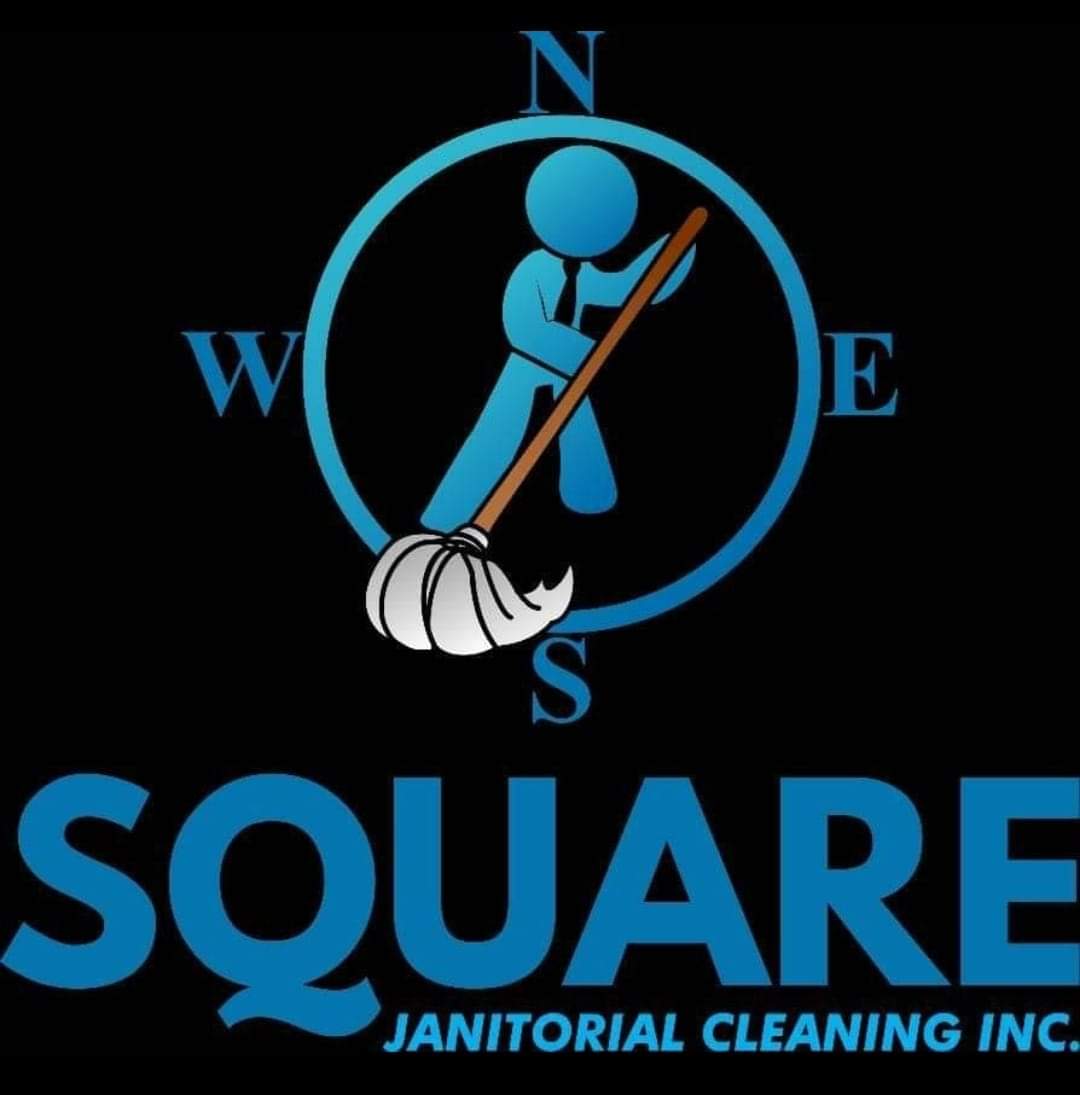 Square Janitorial Cleaning Logo