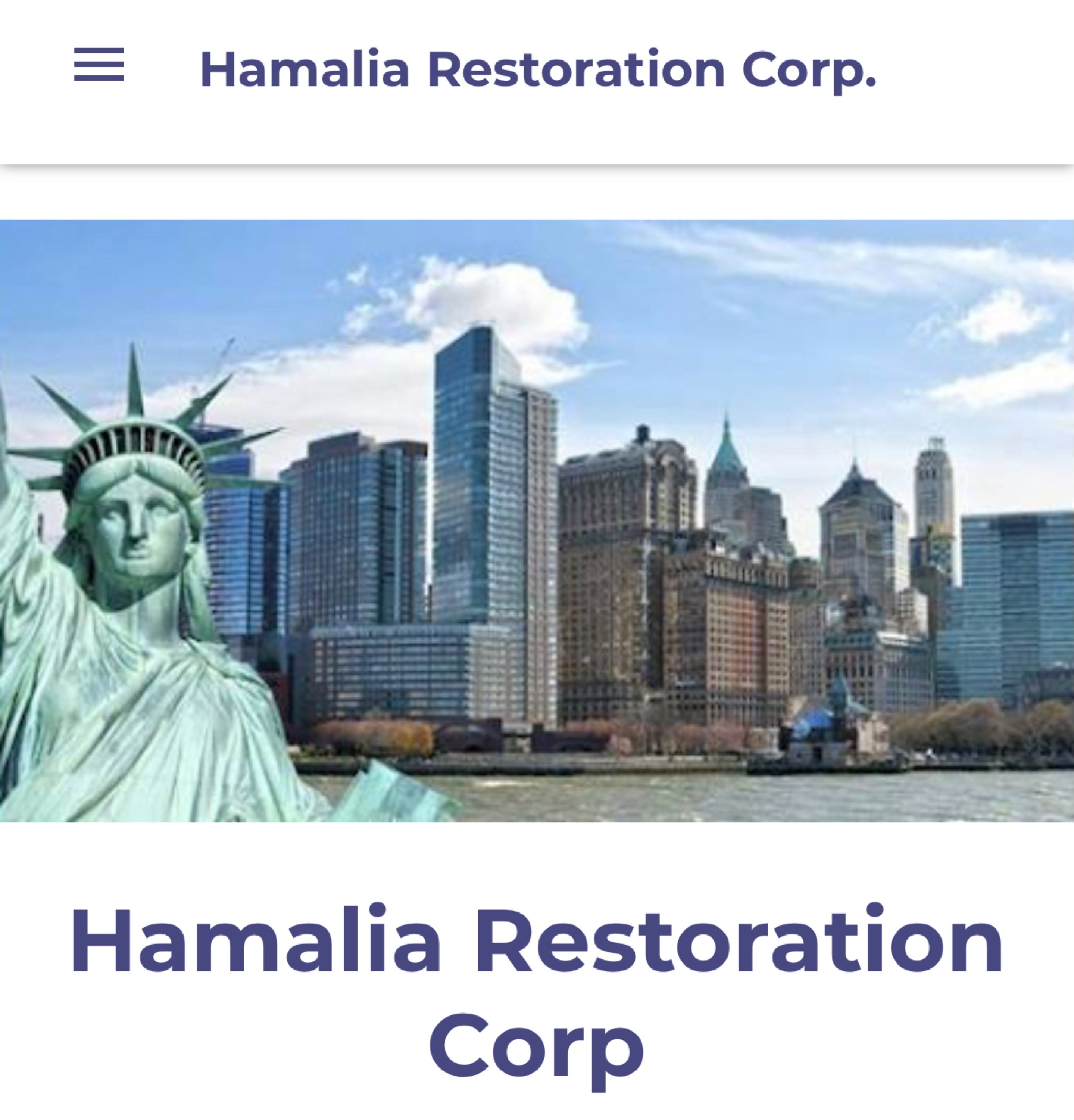 Hamalia Restoration Corporation Logo