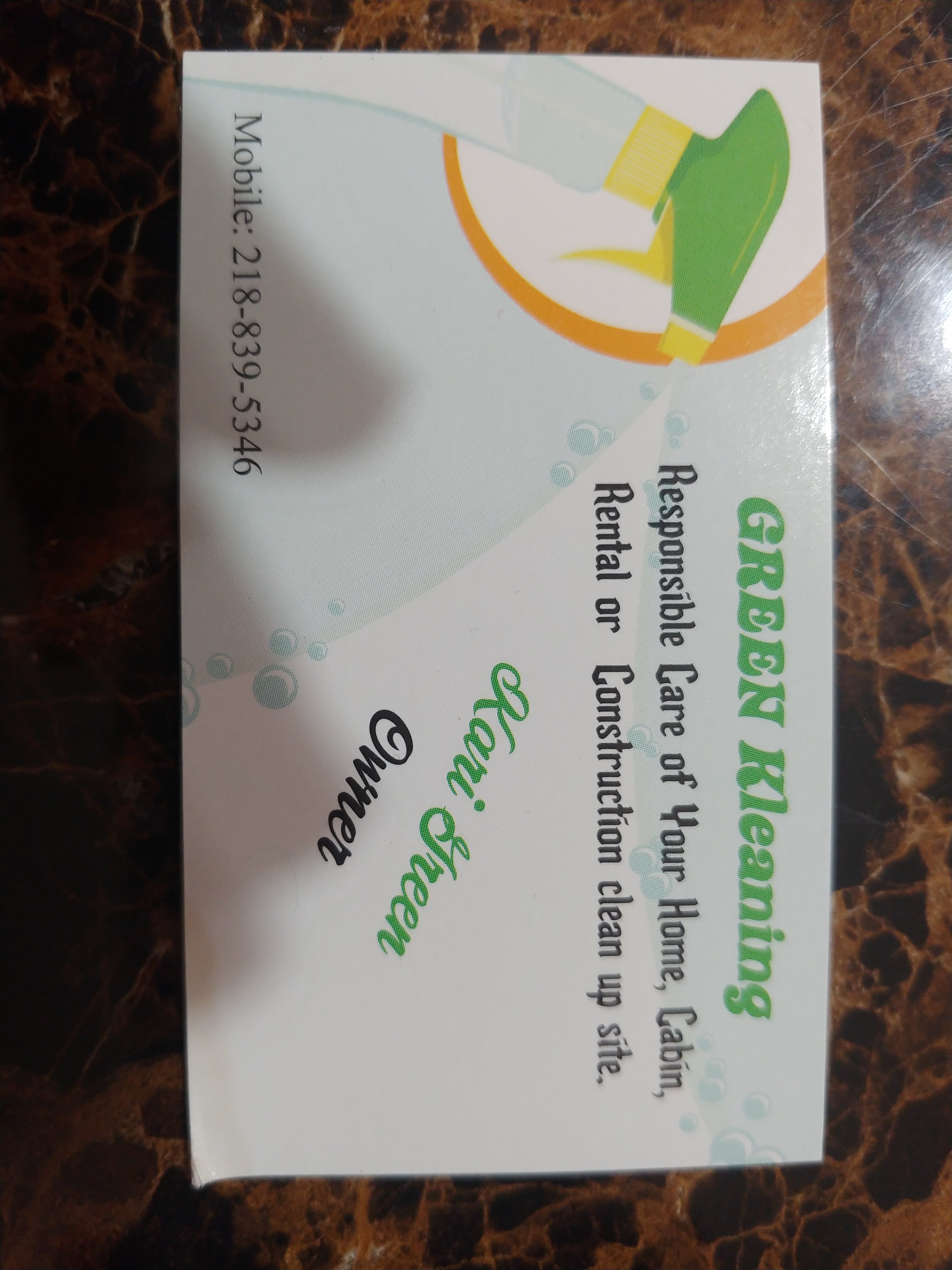 Green Kleaning Logo