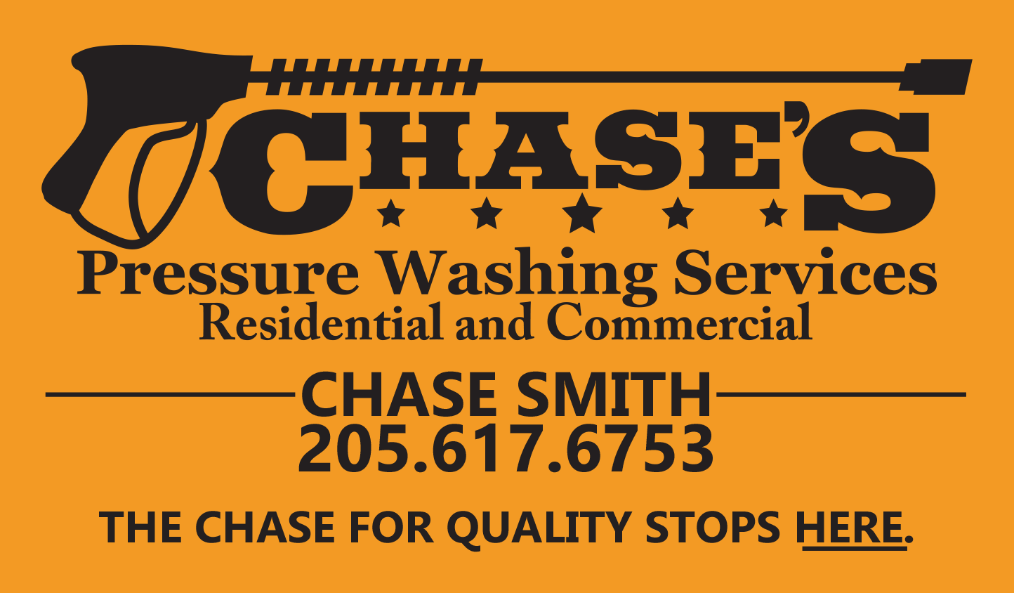 Chase's Pressure Washing Services Logo
