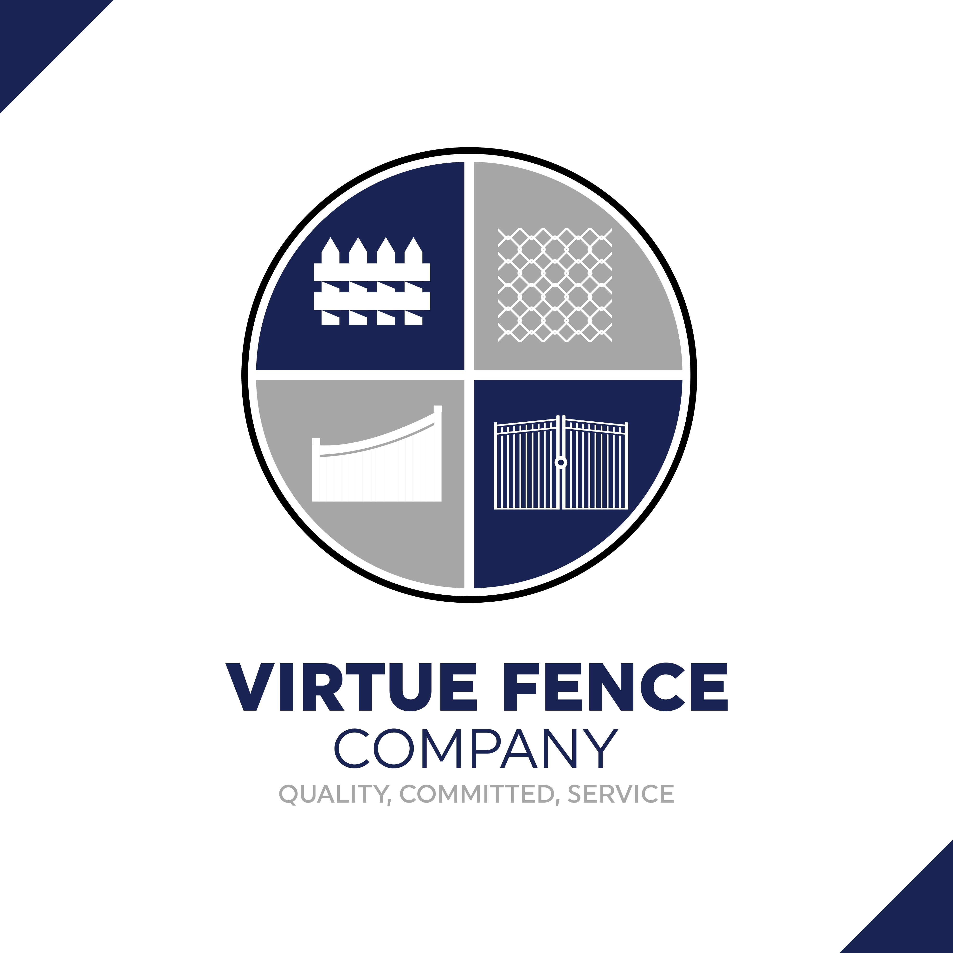 Virtue Fence Company Logo