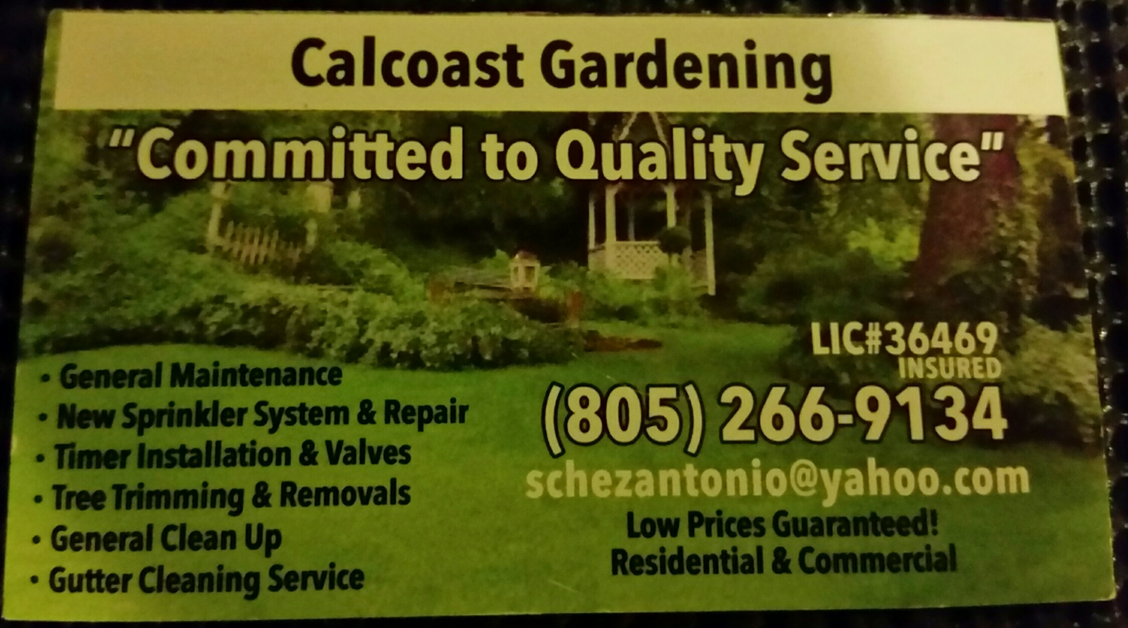 Calcoast Gardening Logo
