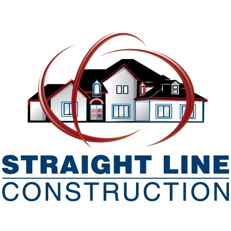 Straight Line Roofing & Construction Logo