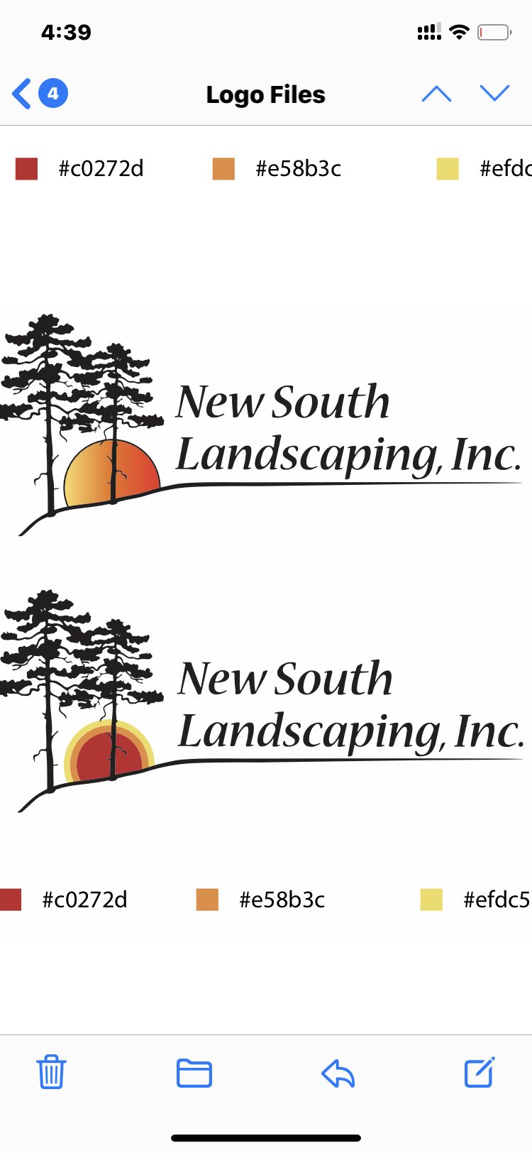 New South Landscaping, Inc. Logo