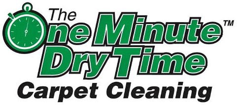 One Minute Dry Time Green Carpet Cleaning, Inc. Logo