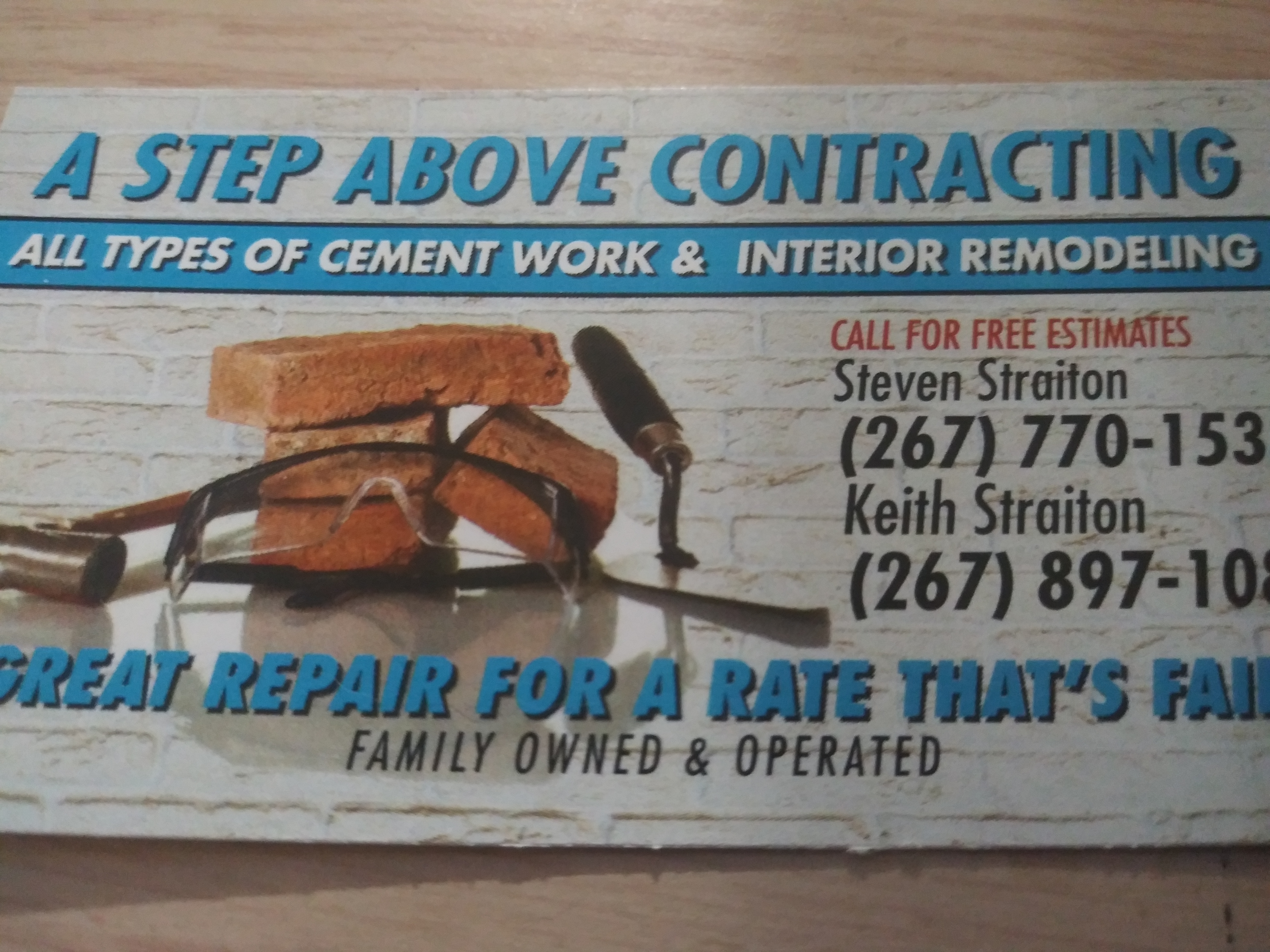 Step Above Contracting Logo