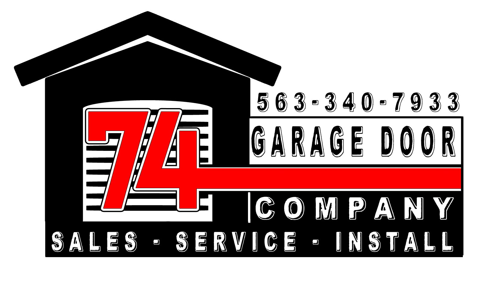 74 Garage Door Company Logo