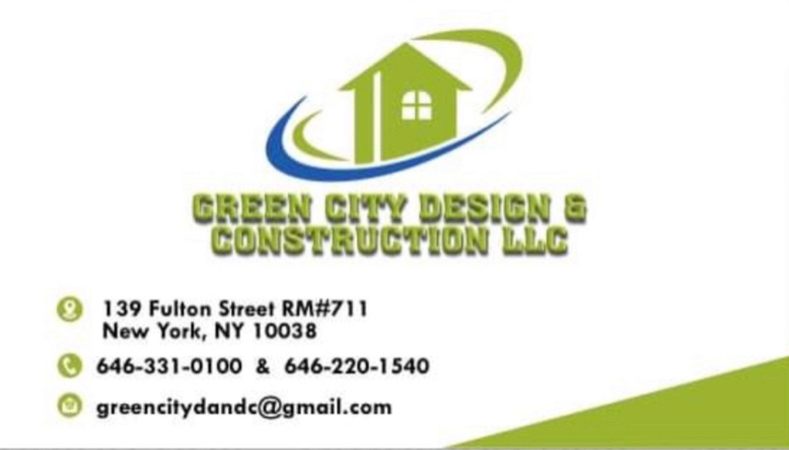 Green City Design and Construction Logo