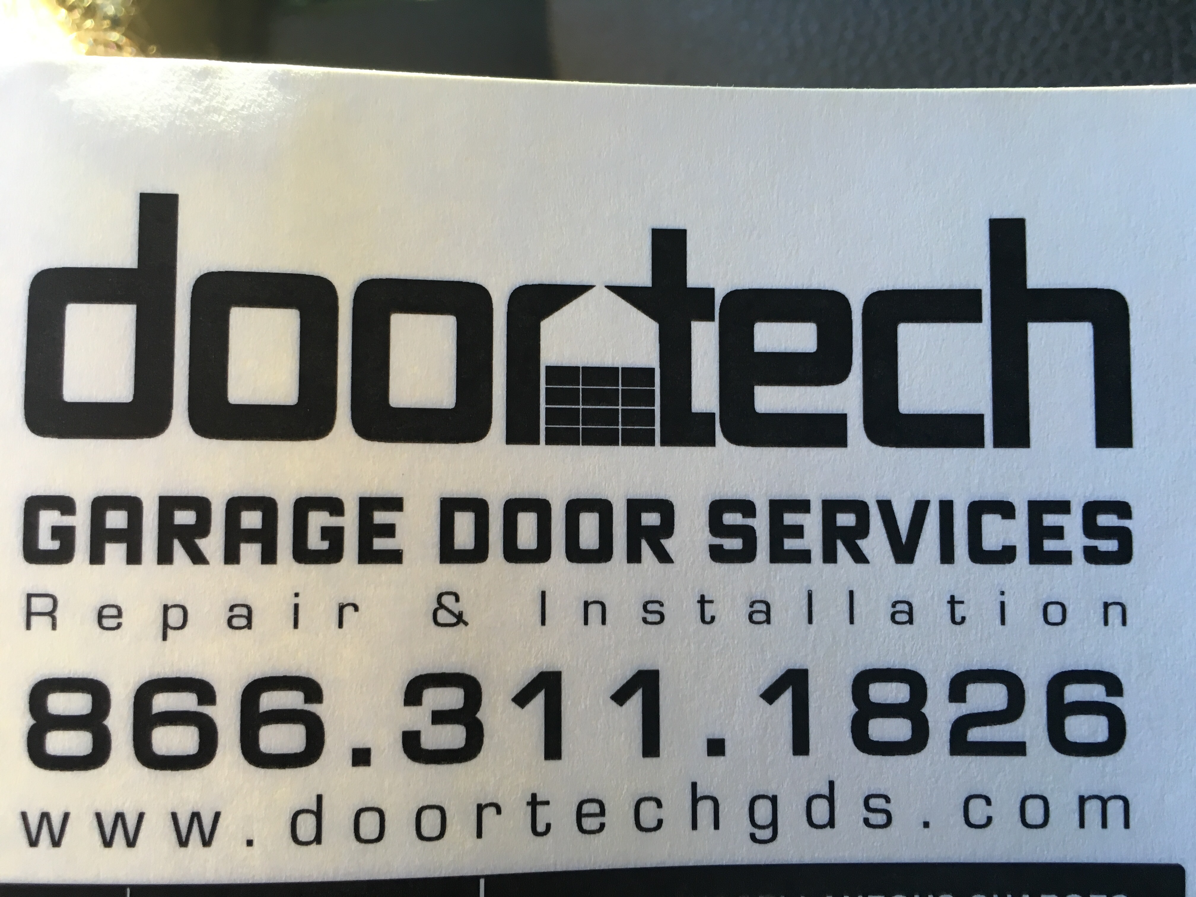 Door Tech Garage Door Services, LLC Logo
