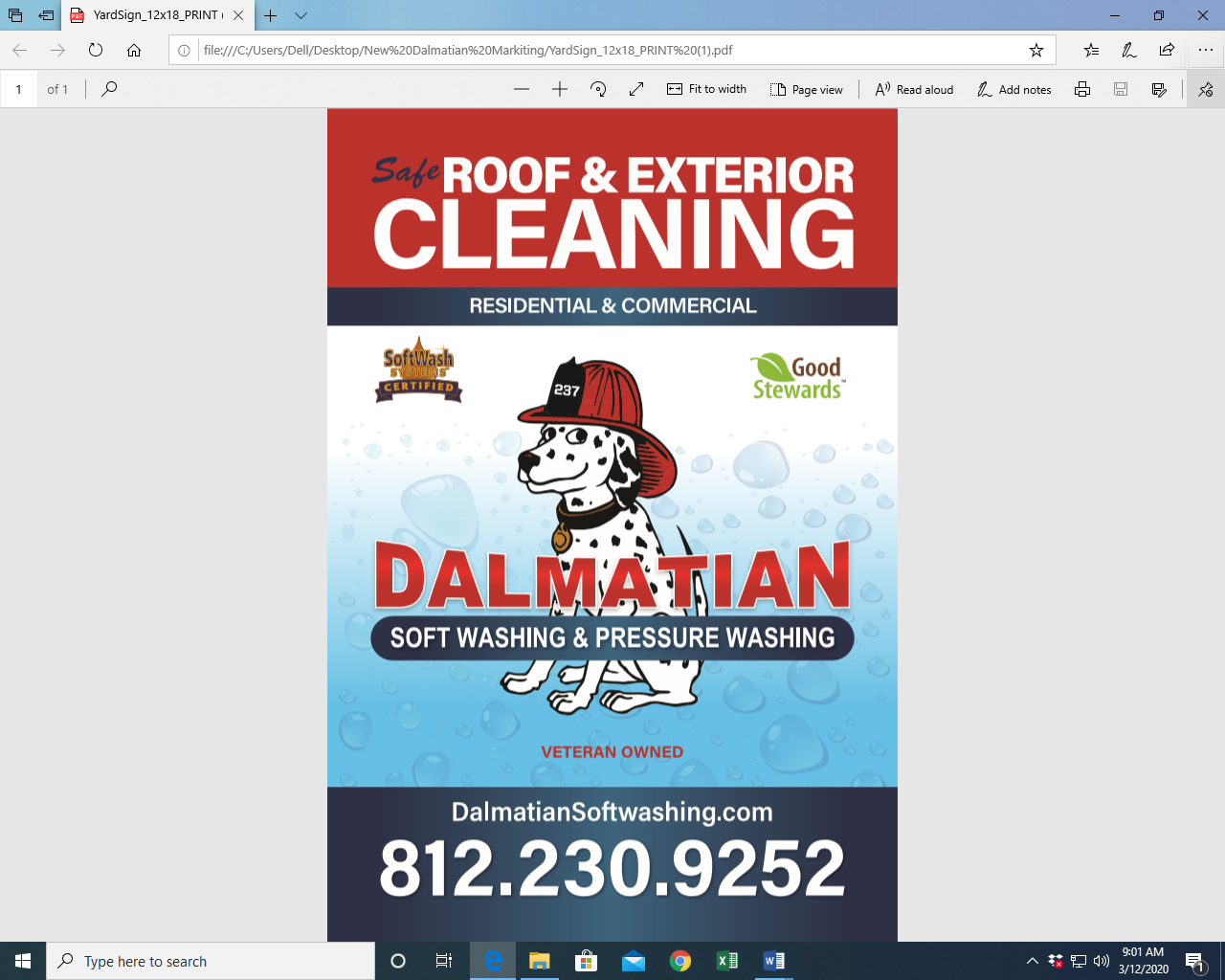 Dalmatian Soft Washing and Pressure Washing Logo