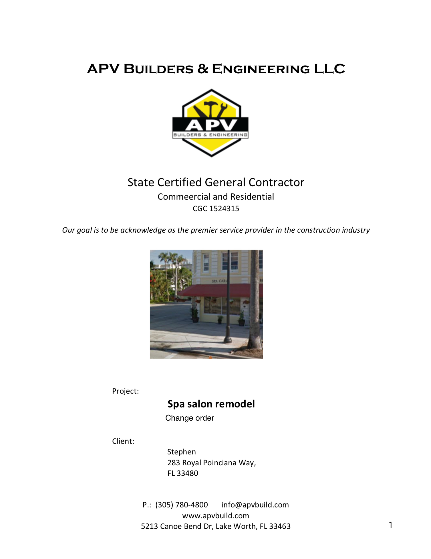 APV Builders & Engineering, LLC Logo