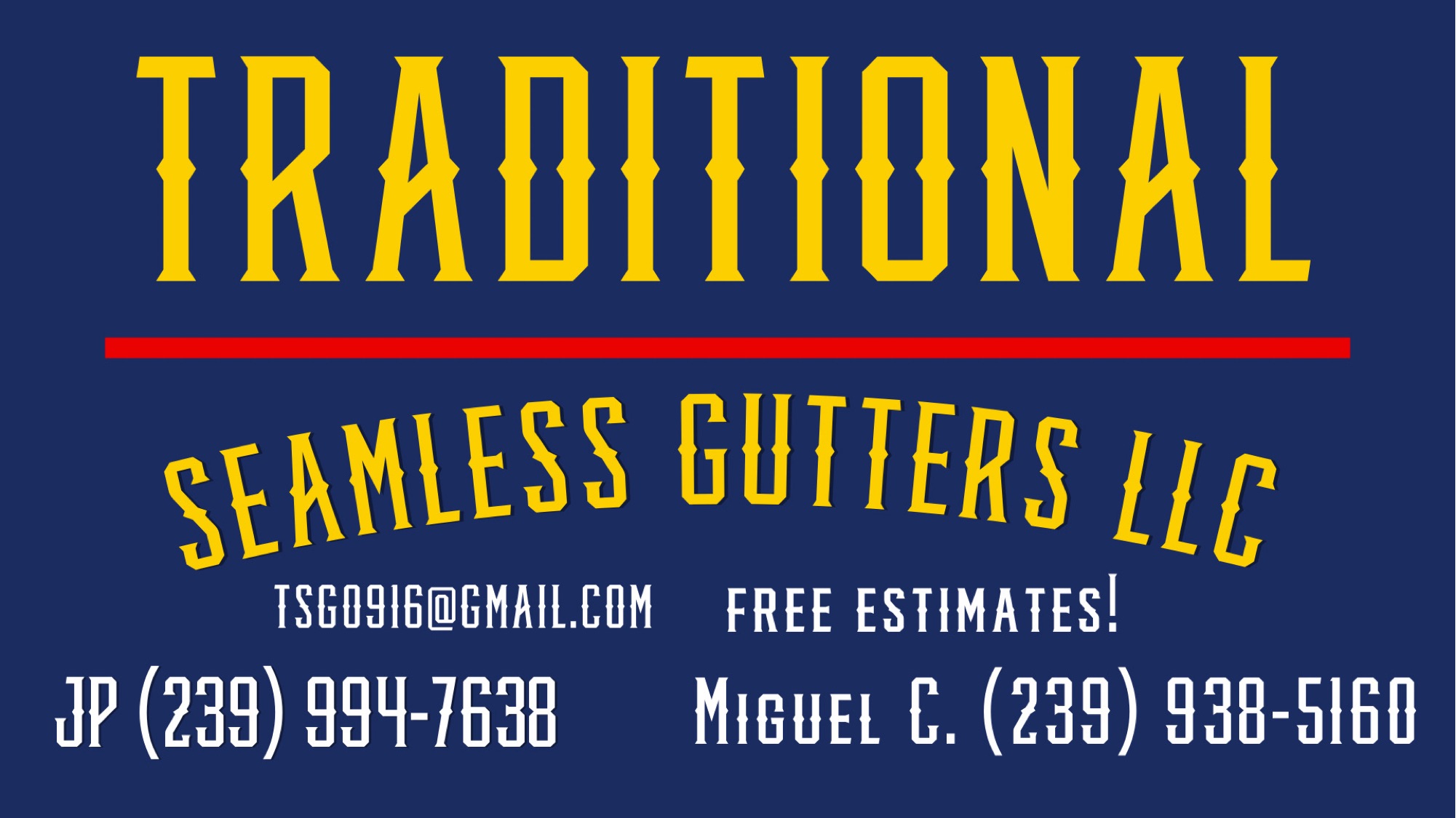 Traditional Seamless Gutters Logo