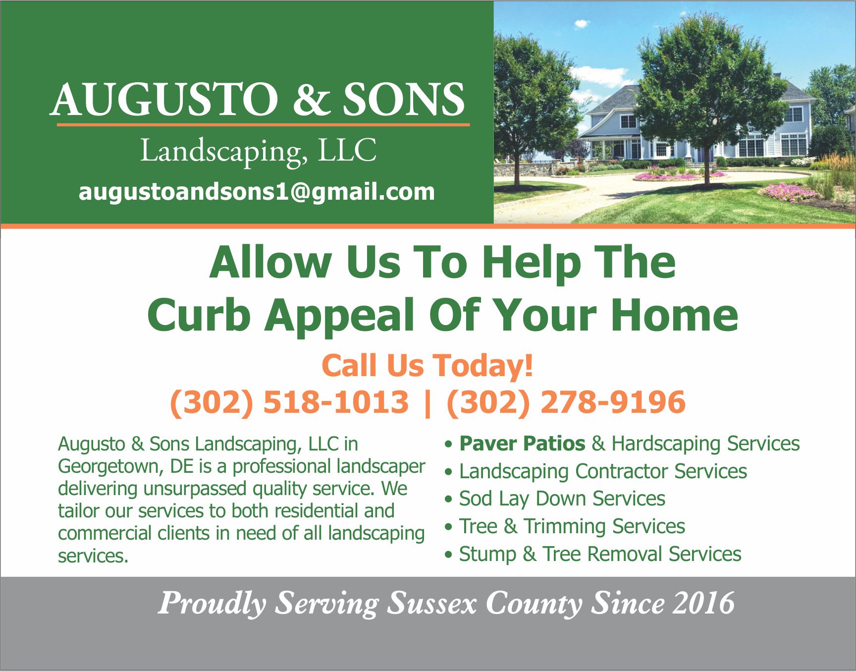 Augusto & Sons Landscaping, LLC Logo