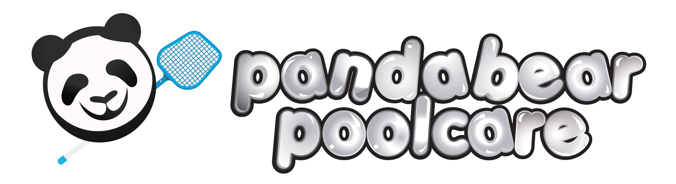 Panda Bear Pool Care Logo