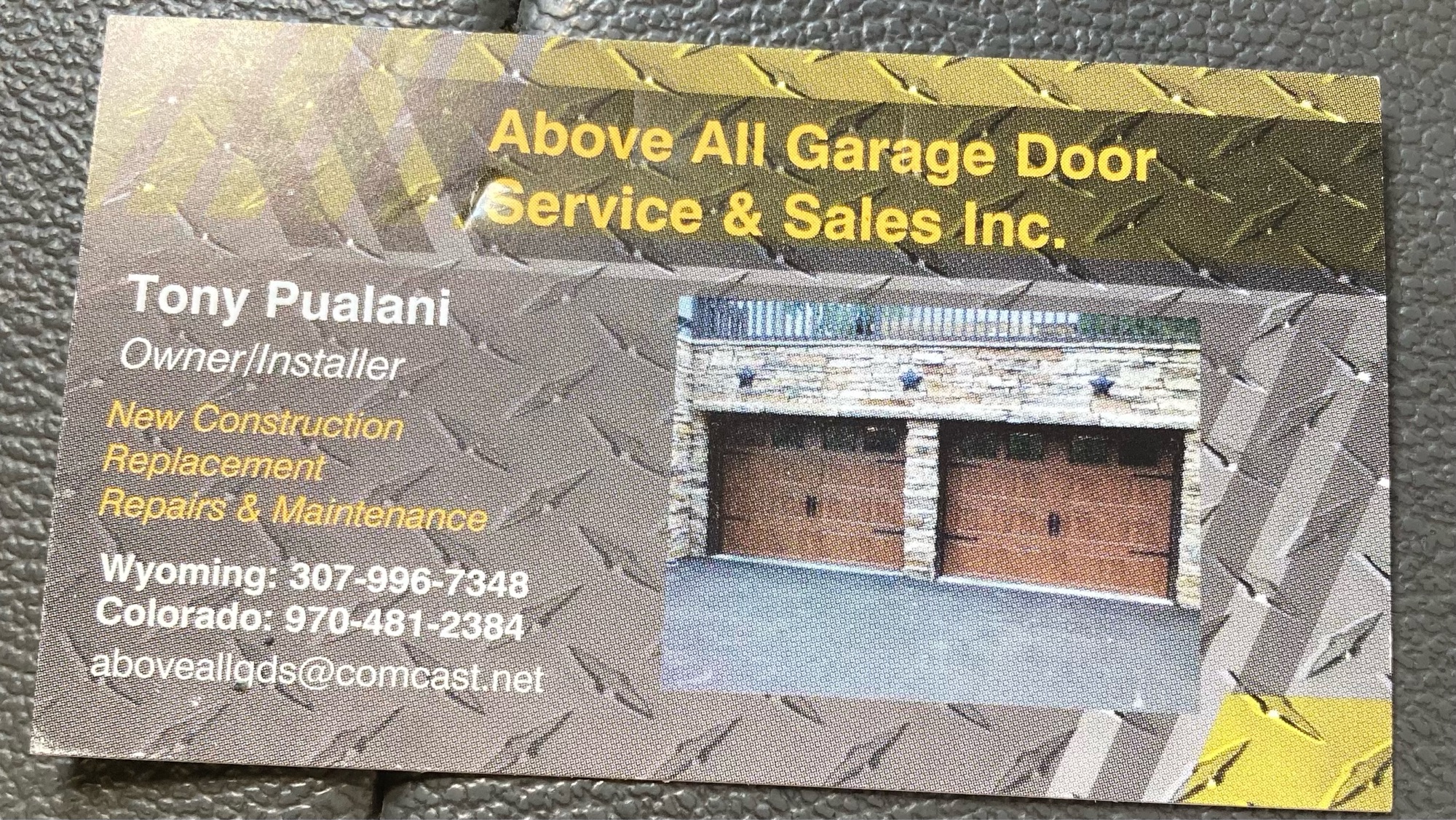 Above All Garage Door Service And Sales Inc Logo