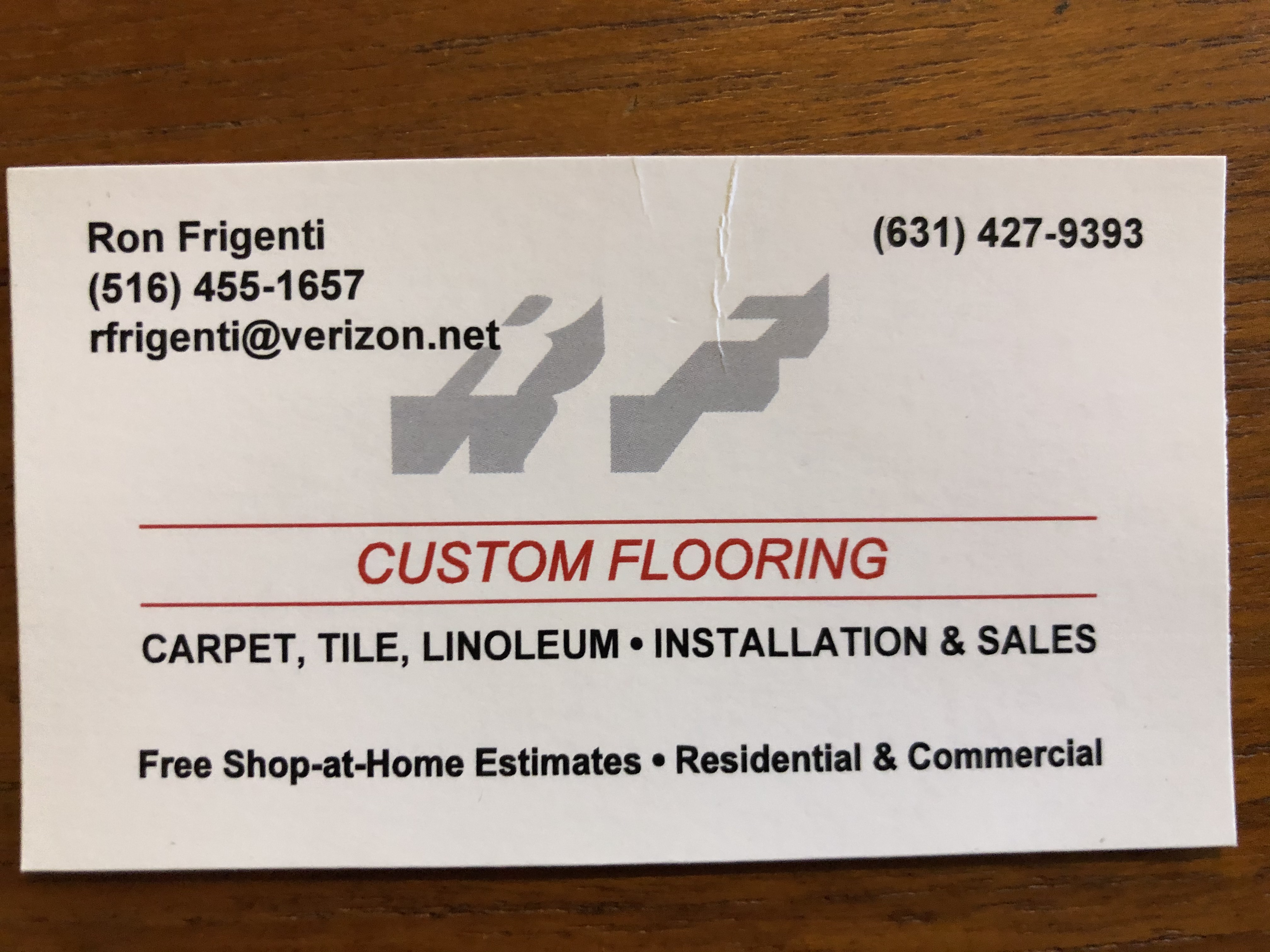 RF Custom Flooring, Inc. Logo