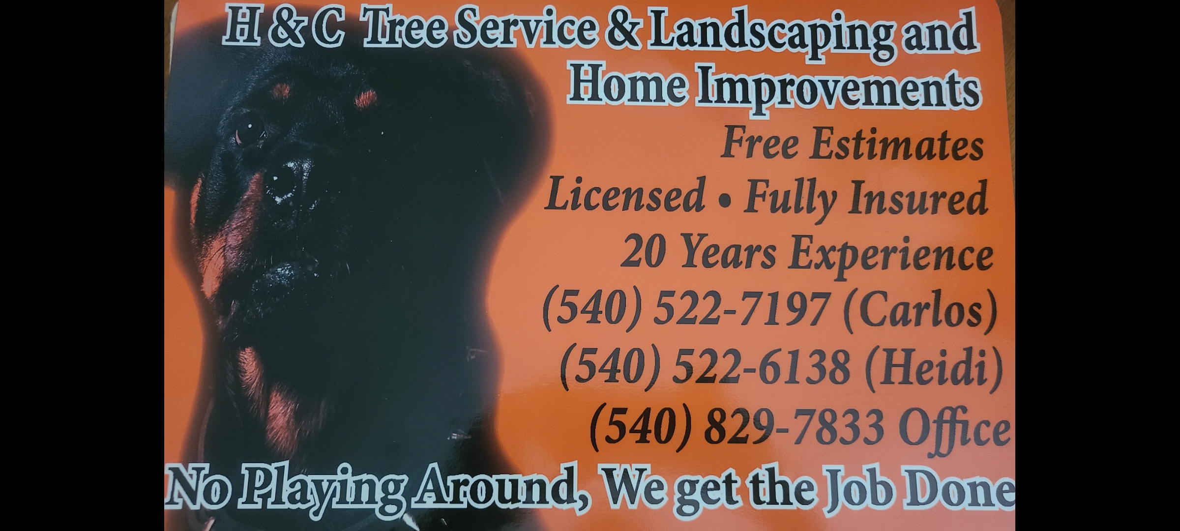 H & C Tree Service & Landcasping Logo