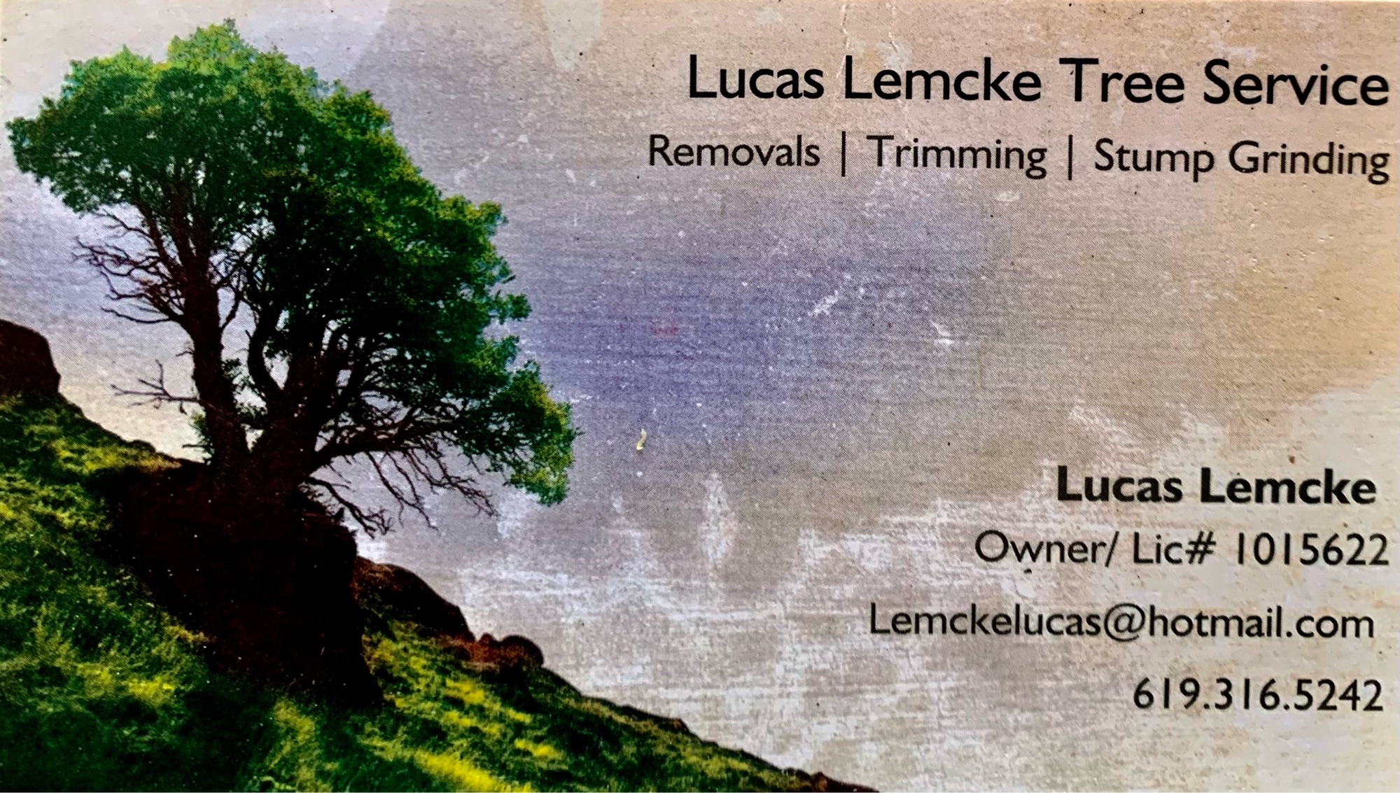 Lucas Lemcke Tree Service Logo