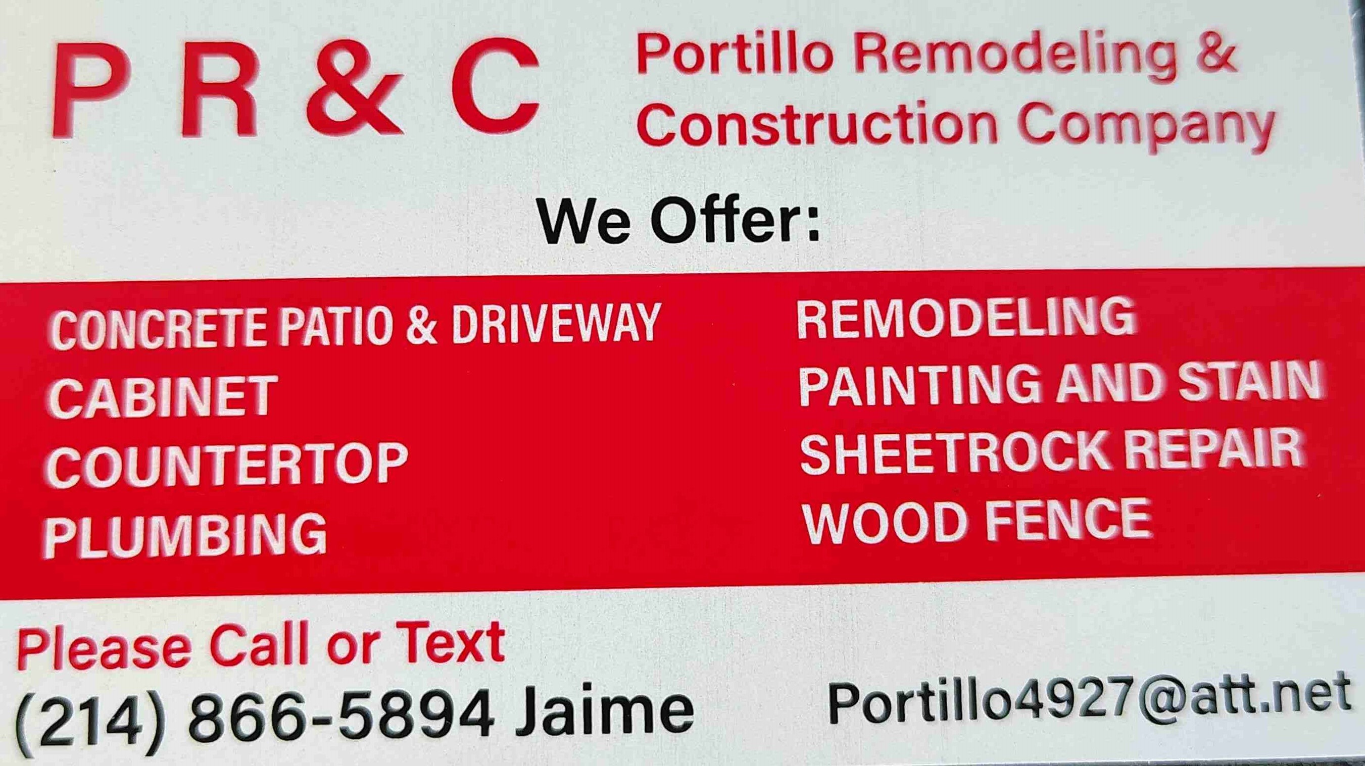 Portillo Remodeling & Construction Co. Logo