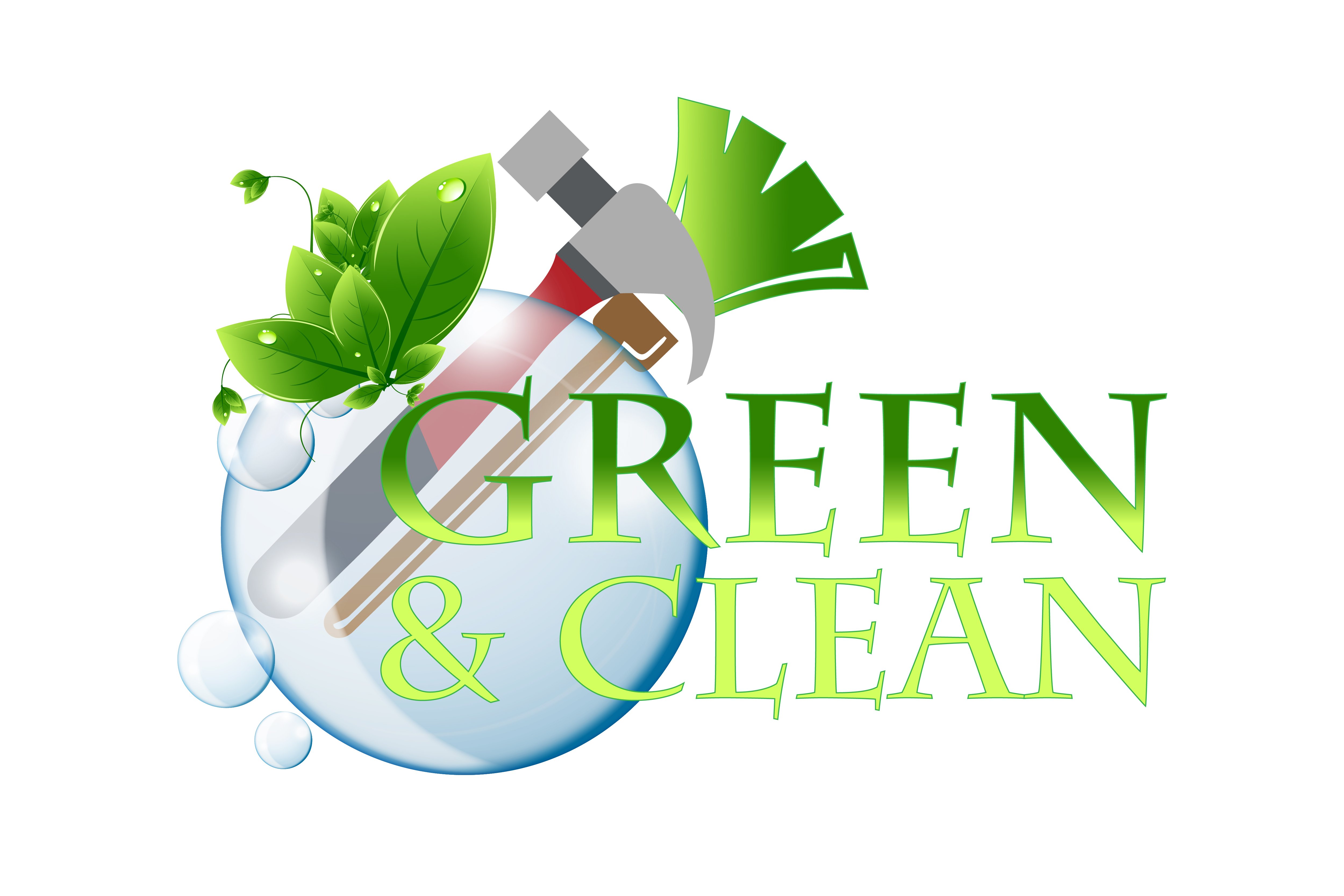 Green and Clean Home Services Logo