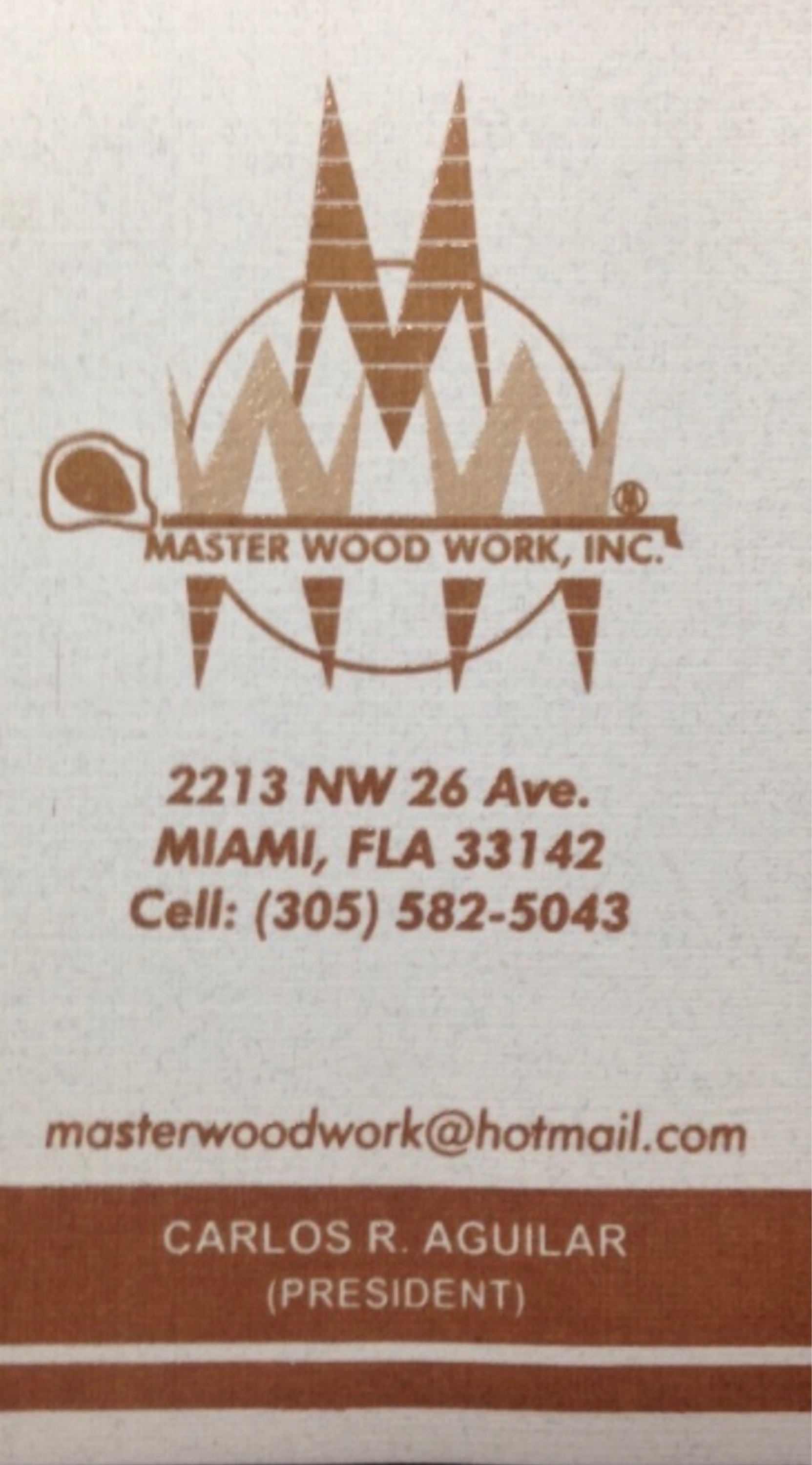 Master Wood Work, Inc. Logo