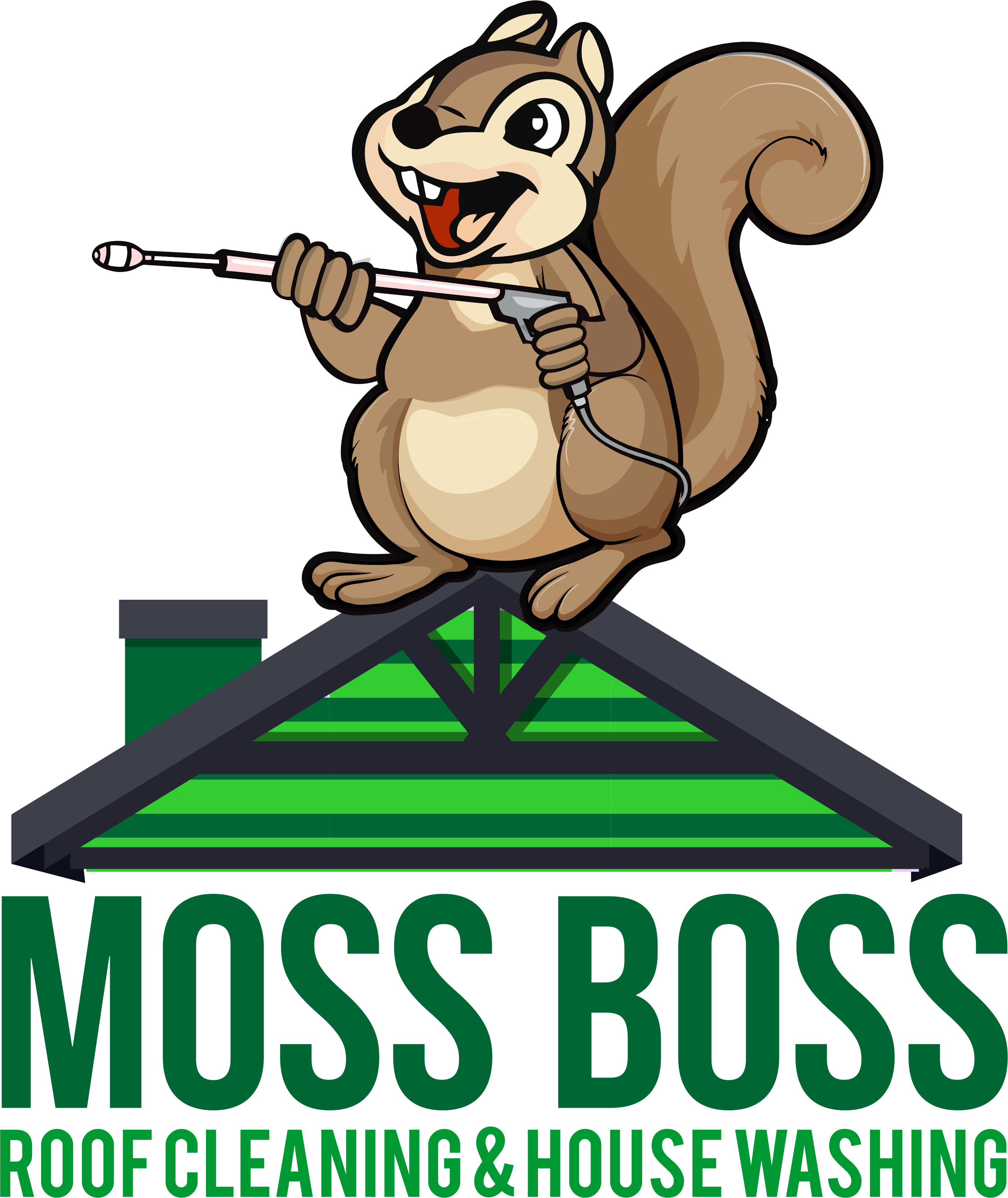 Moss Boss Roof Cleaning & House Washing, LLC Logo
