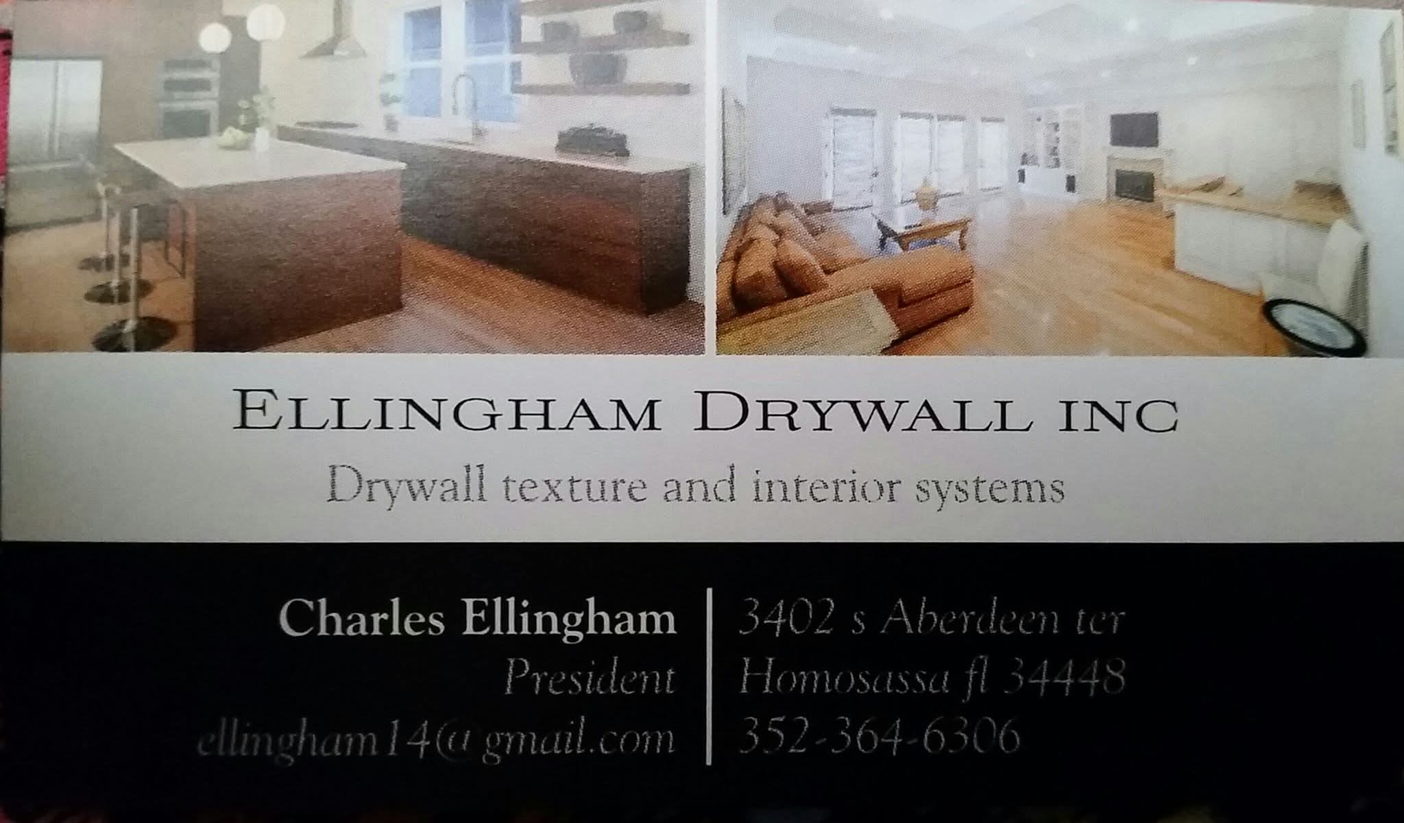 Ellingham Drywall, Inc. Logo