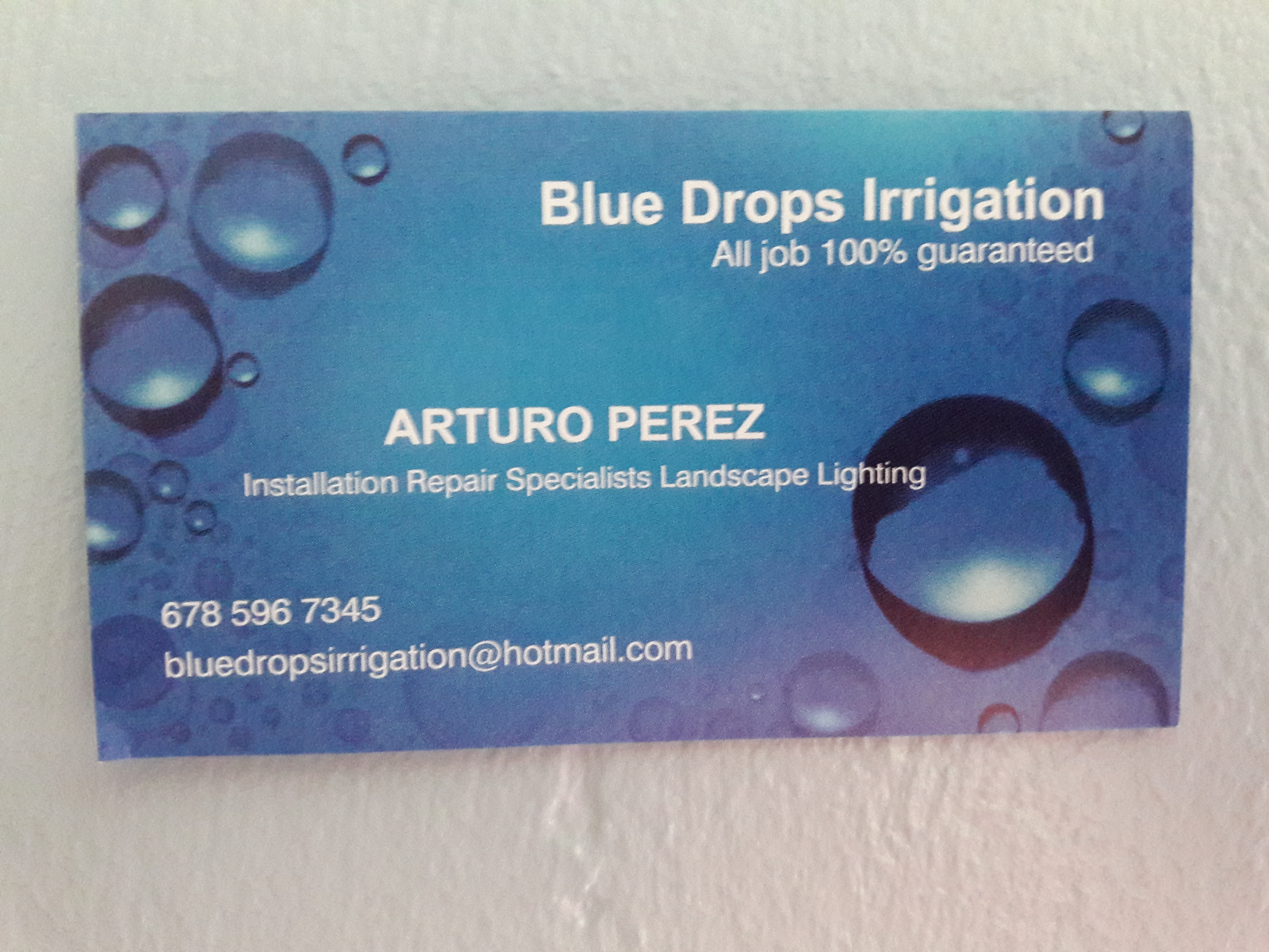 Blue Drops Irrigation Logo
