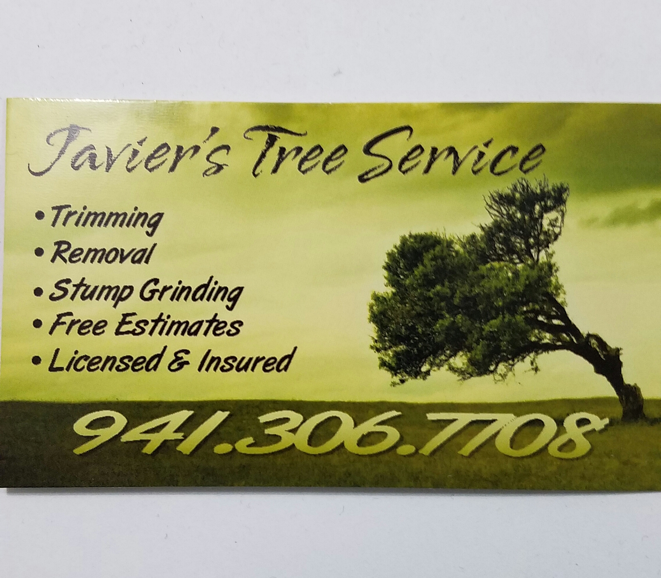 Javier Martinez Tree Service Logo