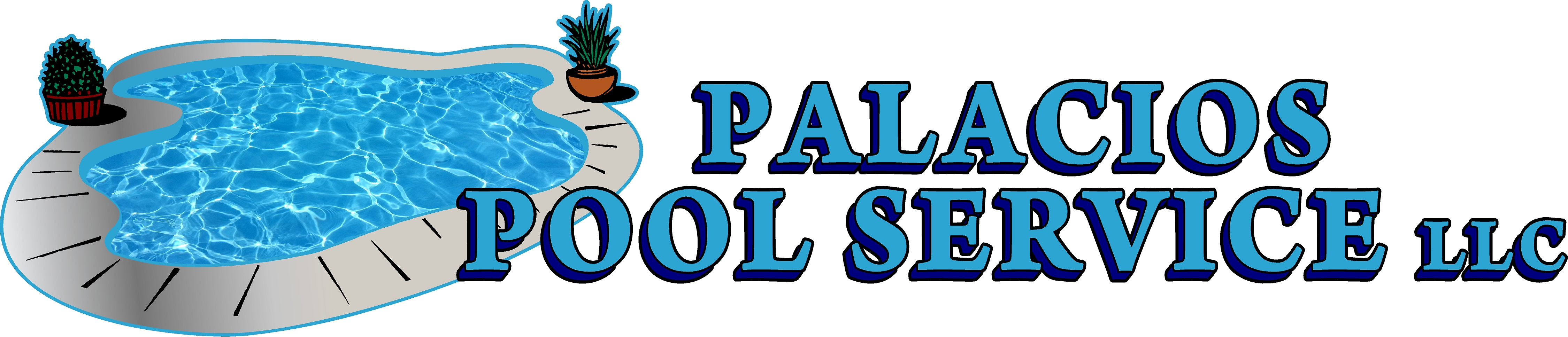 Palacios Pool Service Logo