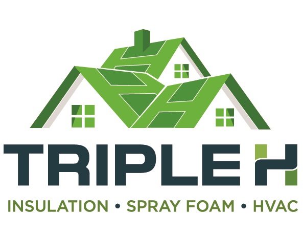 Triple H Insulation, Heating and Cooling Logo