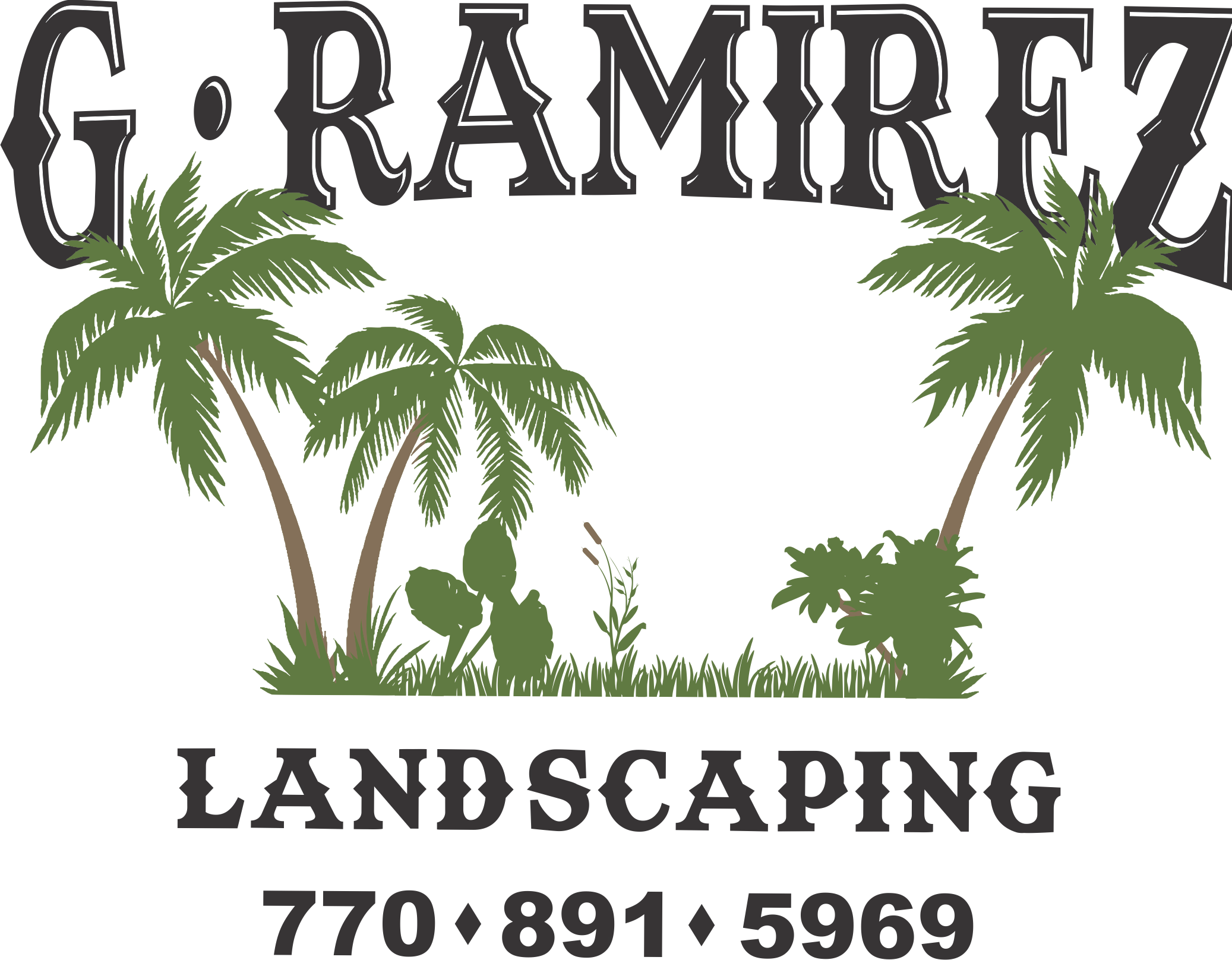 G. Ramirez Landscaping Logo