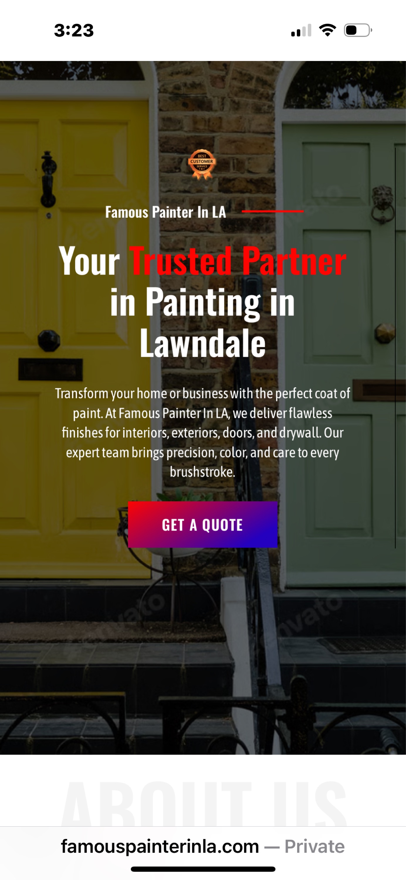 Famous Painter In LA - Unlicensed Contractor Logo
