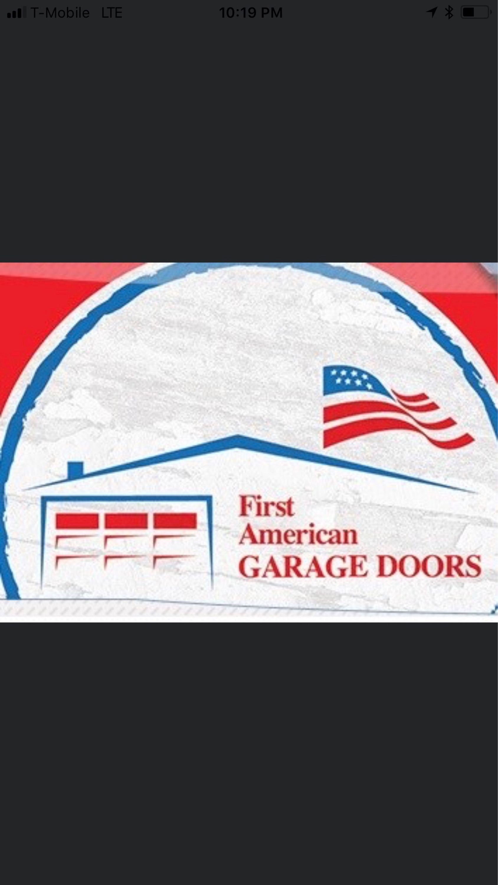 First American Garage Doors Logo