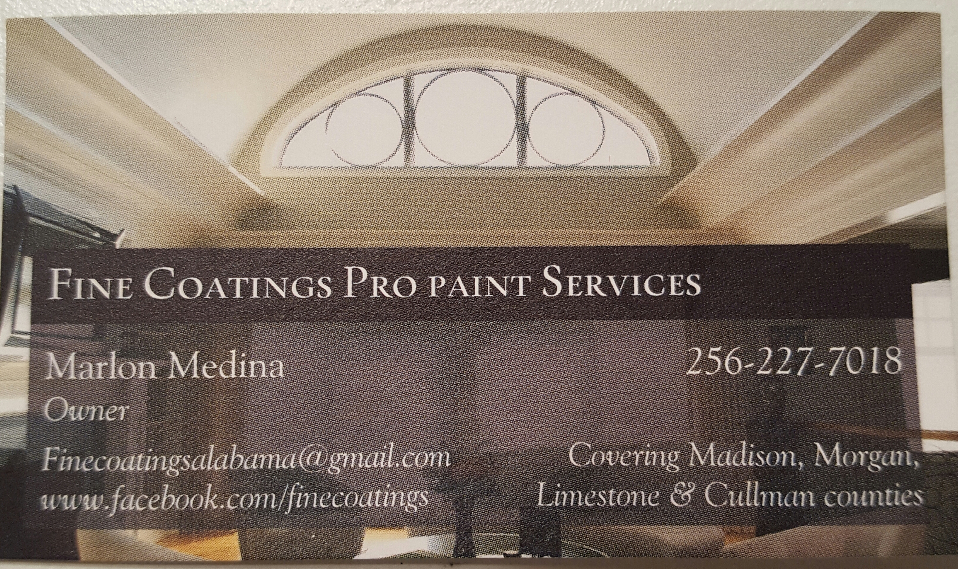 Fine Coatings Pro Paint Services Logo