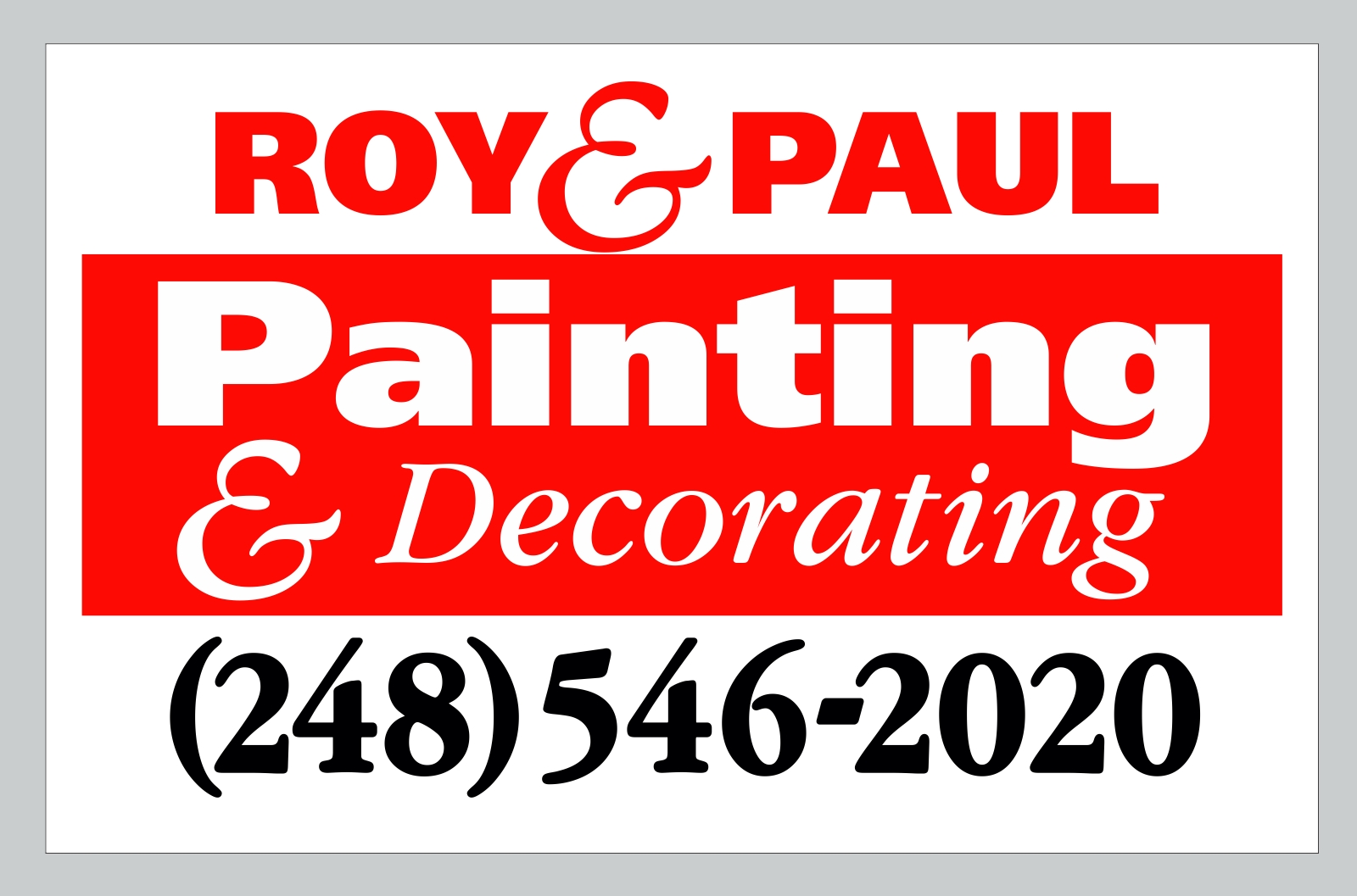 Roy & Paul Painting & Decorating Logo