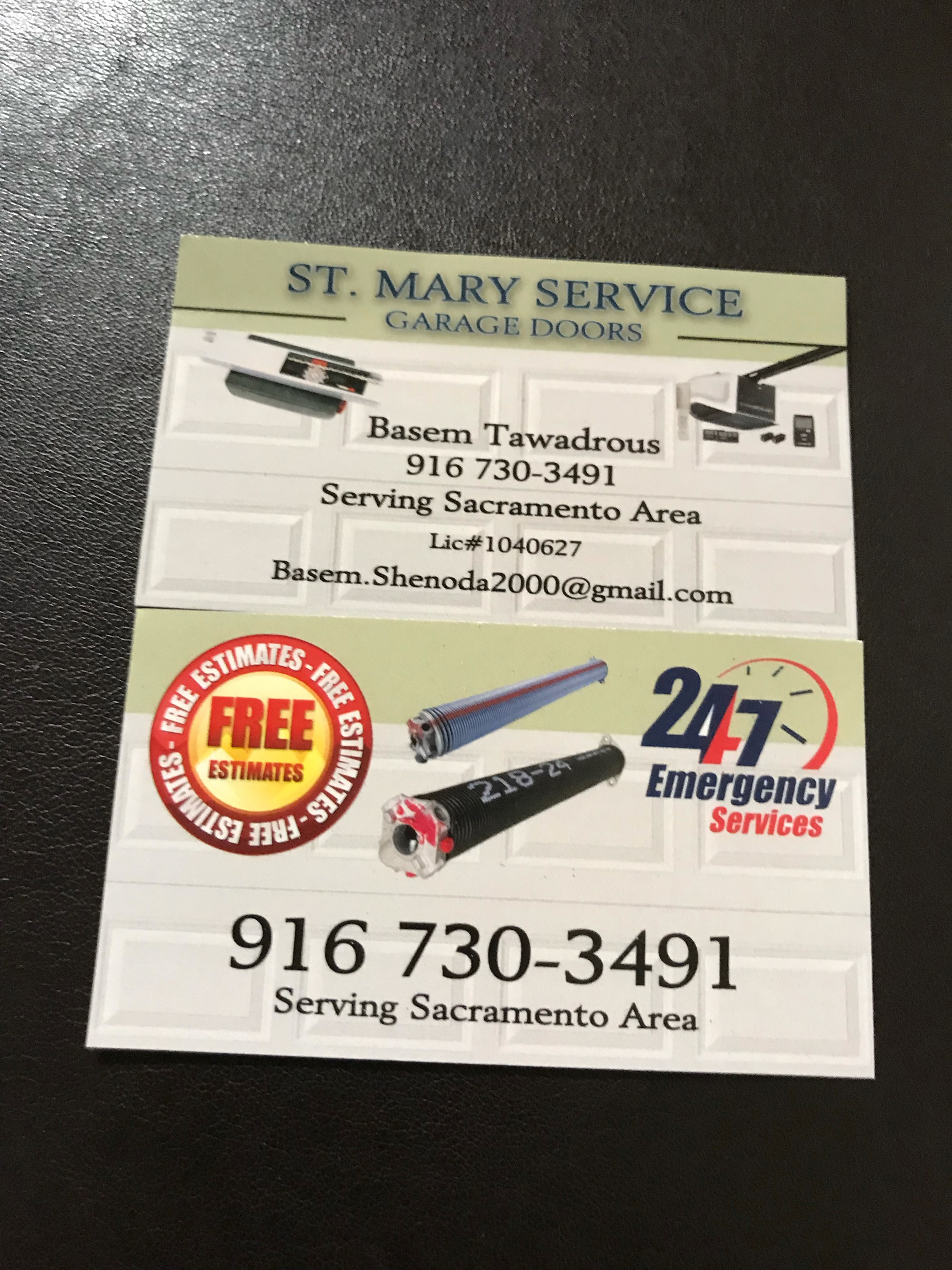 St. Mary's Garage Door Services Logo