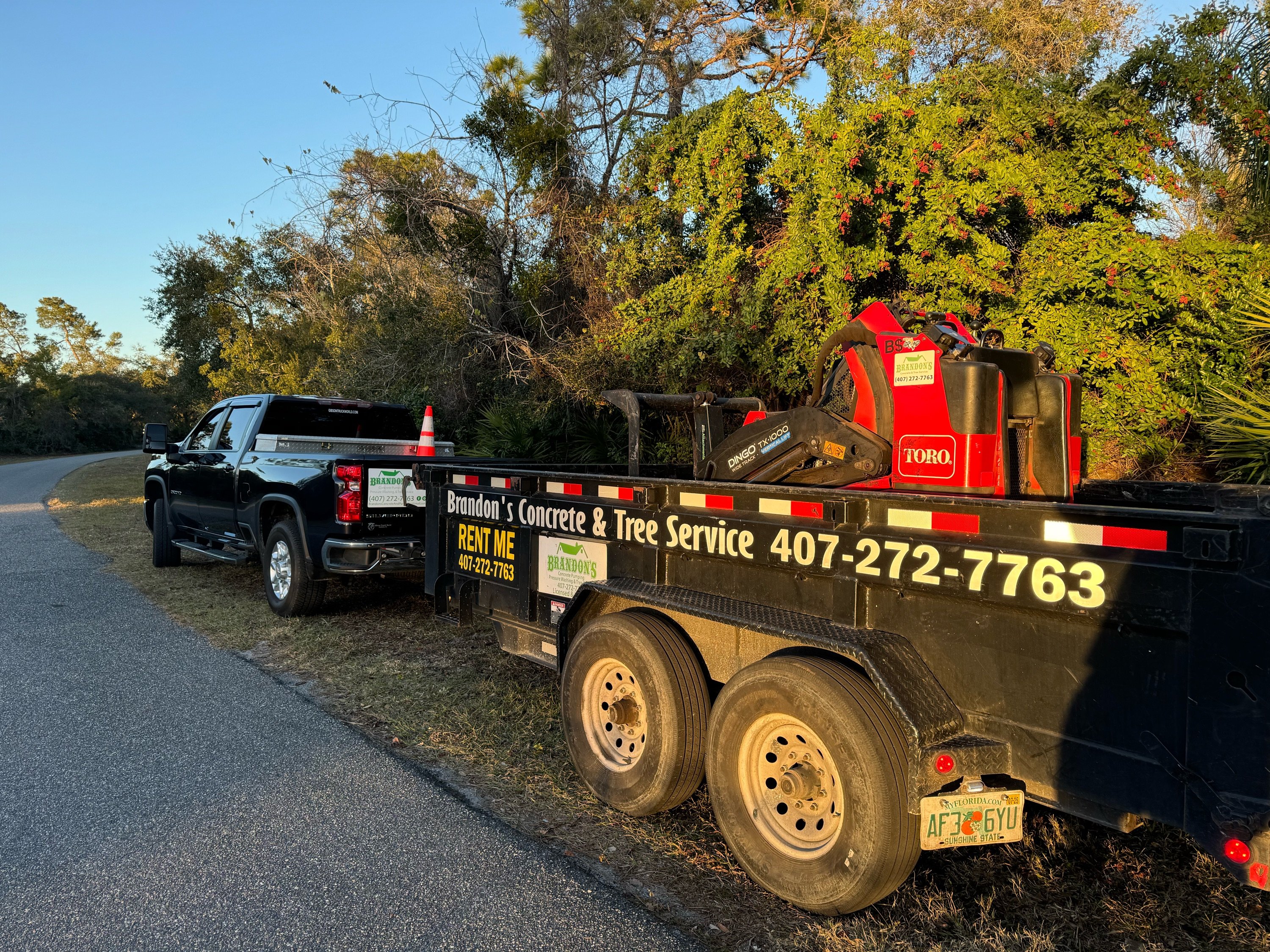 Brandon's Concrete and Tree Service Logo