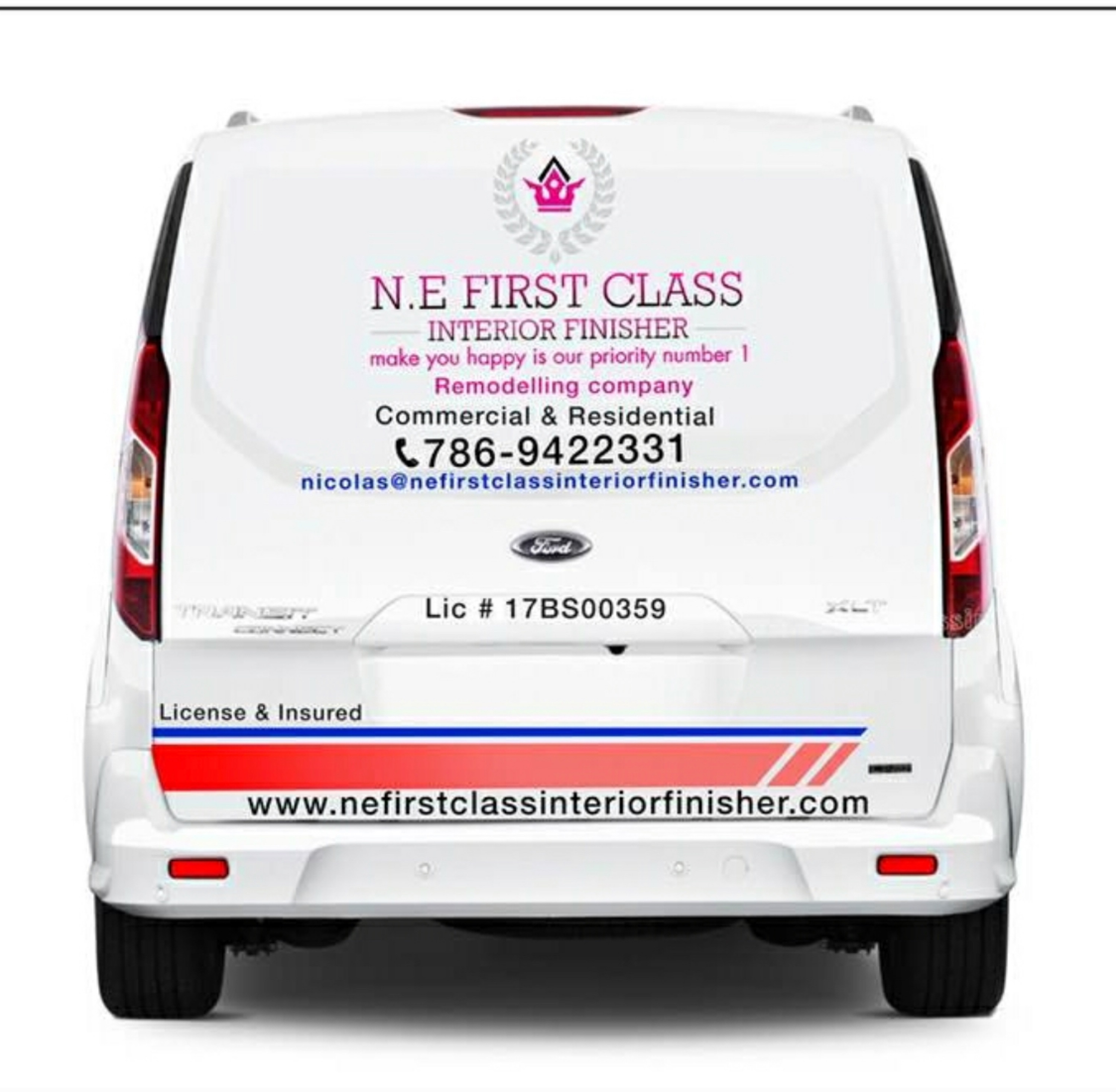 N.E. First Class Interior Finisher, Inc. Logo