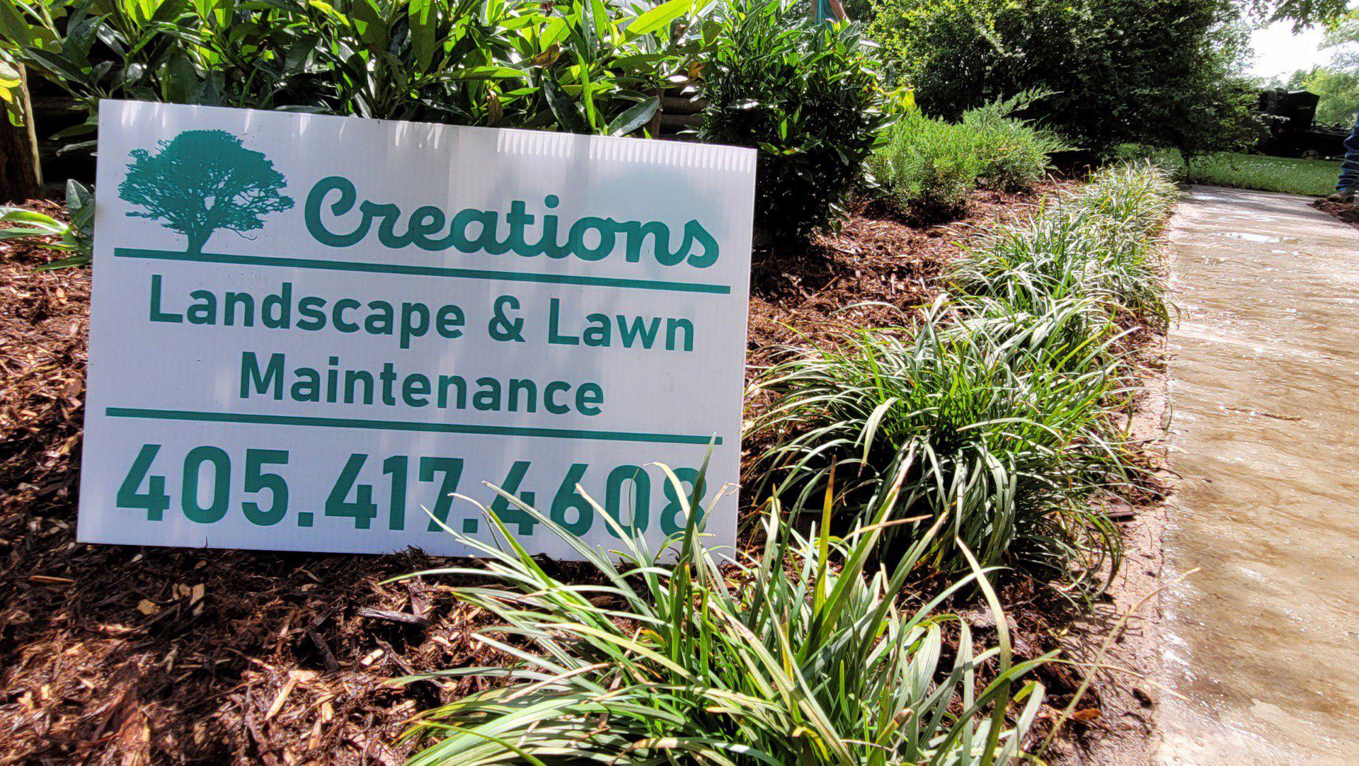 Creations Landscape and Lawn Maintenance Logo