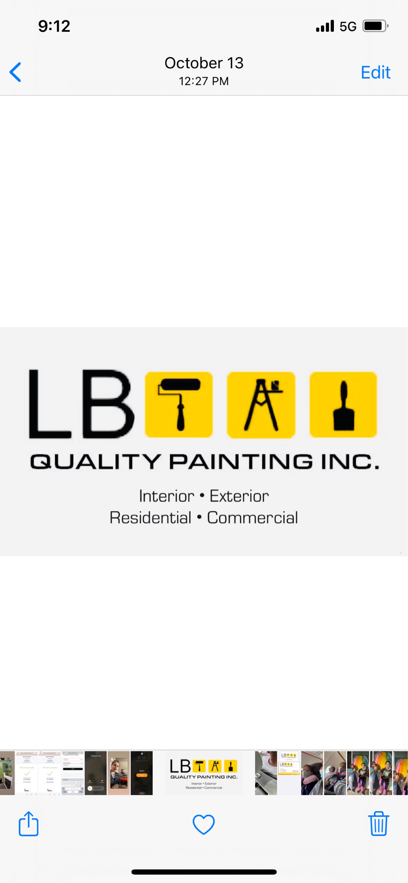 L B QUALITY PAINTING, INC. Logo