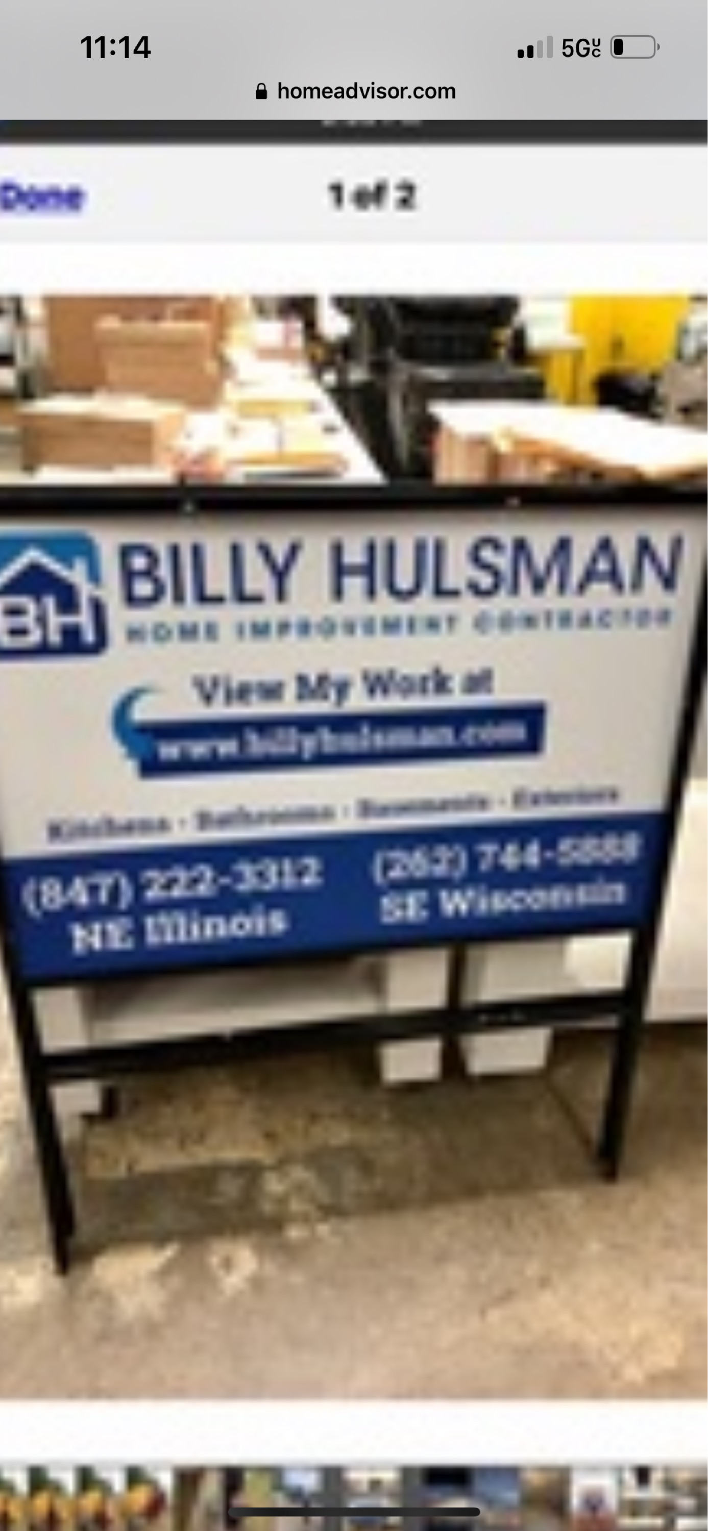 BH Home Improvement Contractor Logo