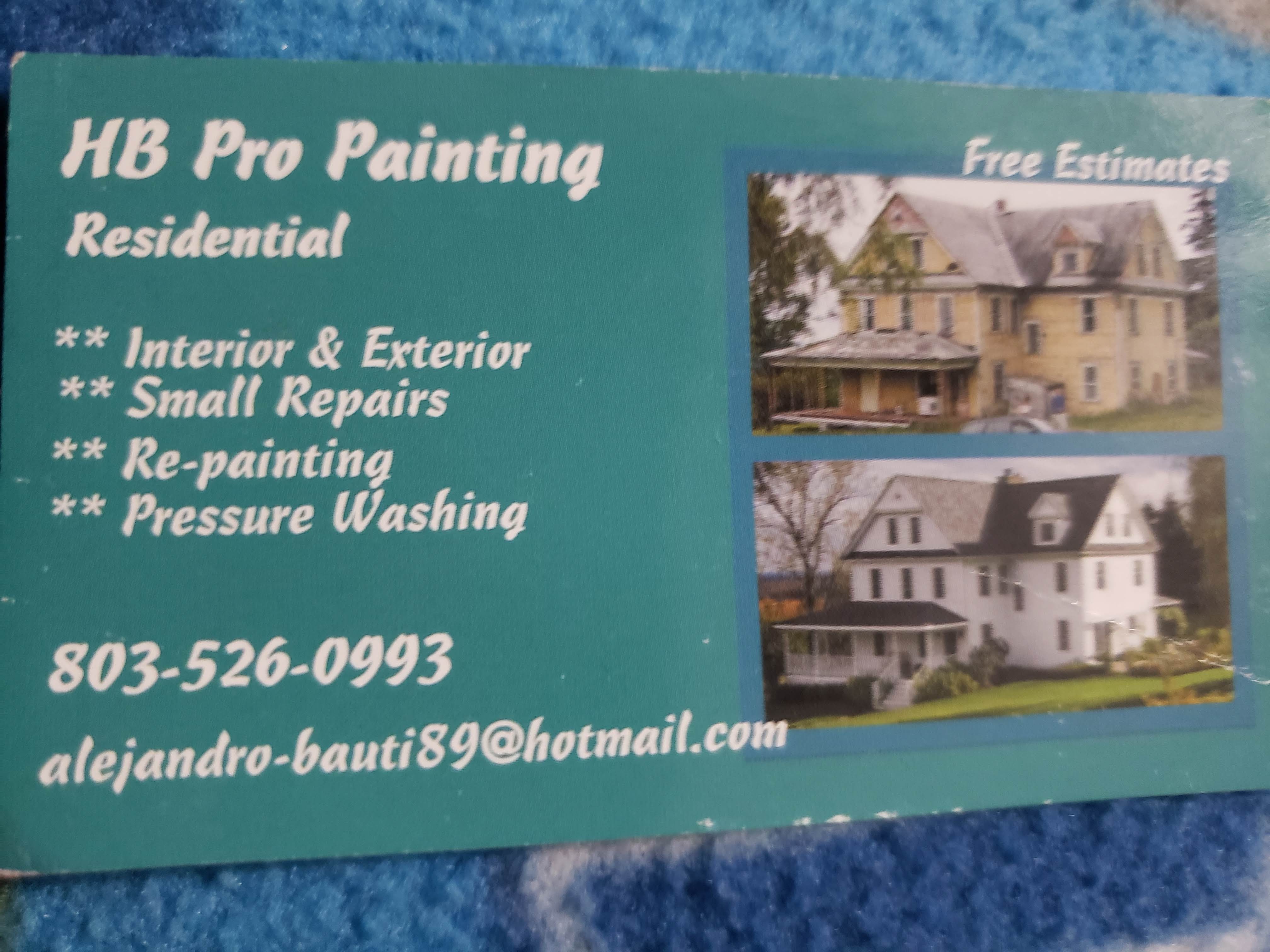 HB Pro Painting, LLC Logo