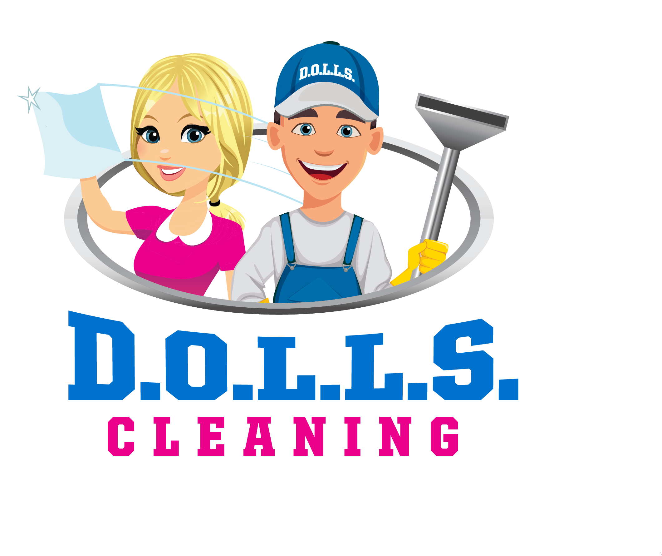 D.O.L.L.S. CLEANING Logo