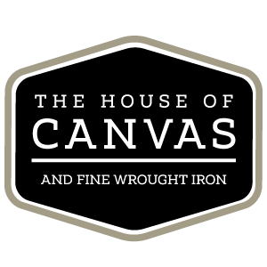 The House of Canvas and Fine Wrought Iron, LLC Logo