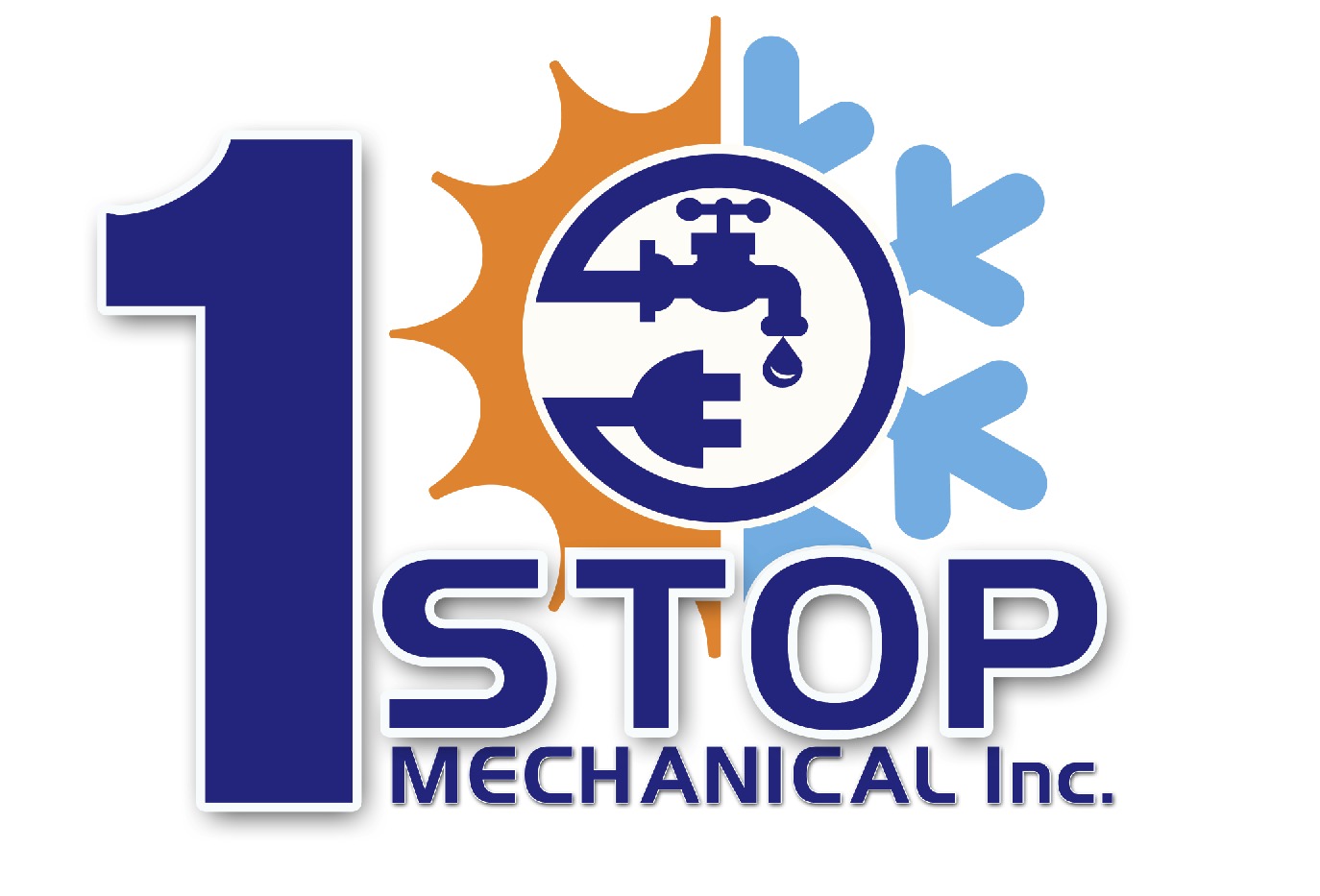 1 Stop Mechanical, Inc. Logo